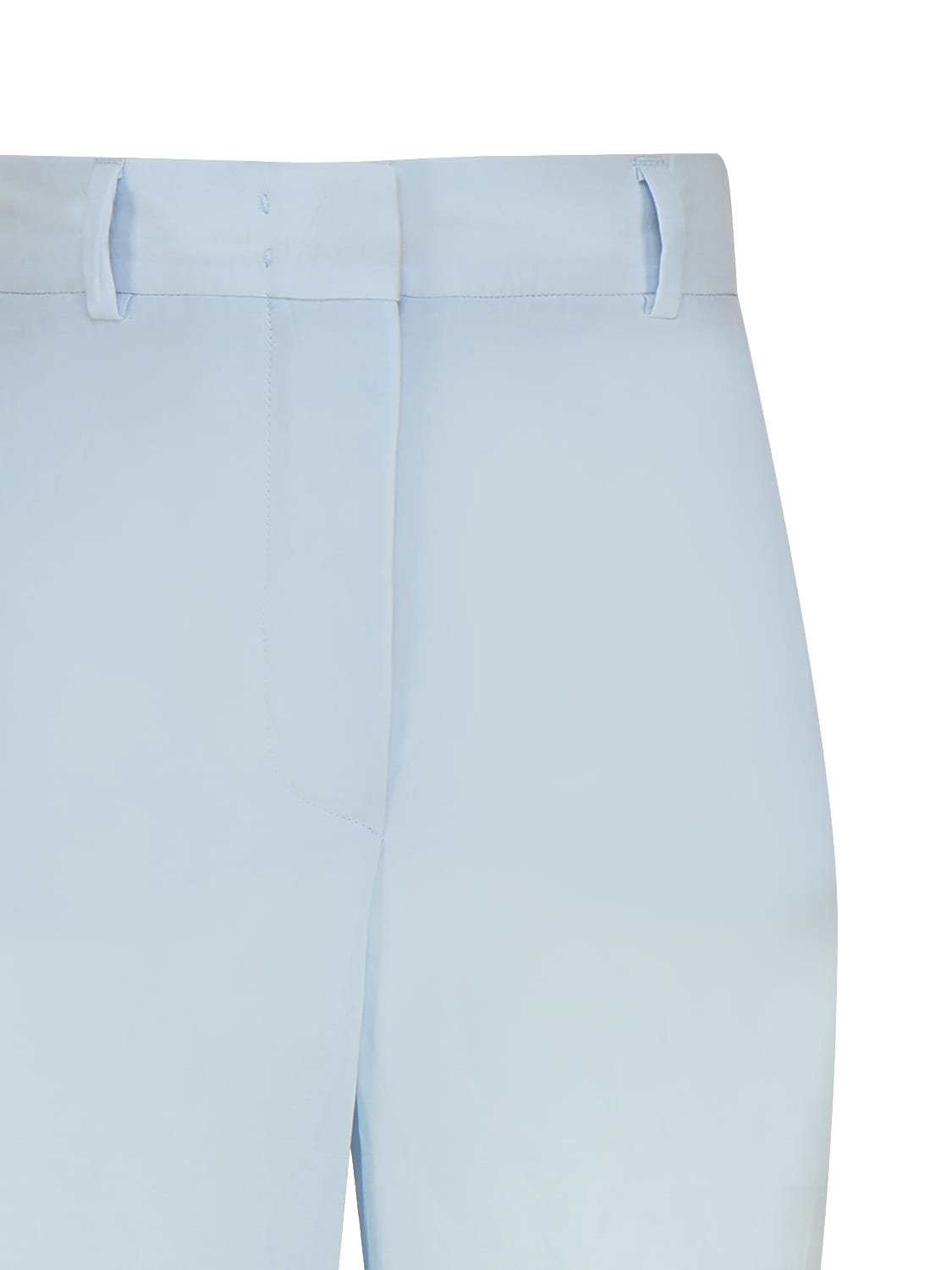 Shop Max Mara Persia Trousers In Light Blue