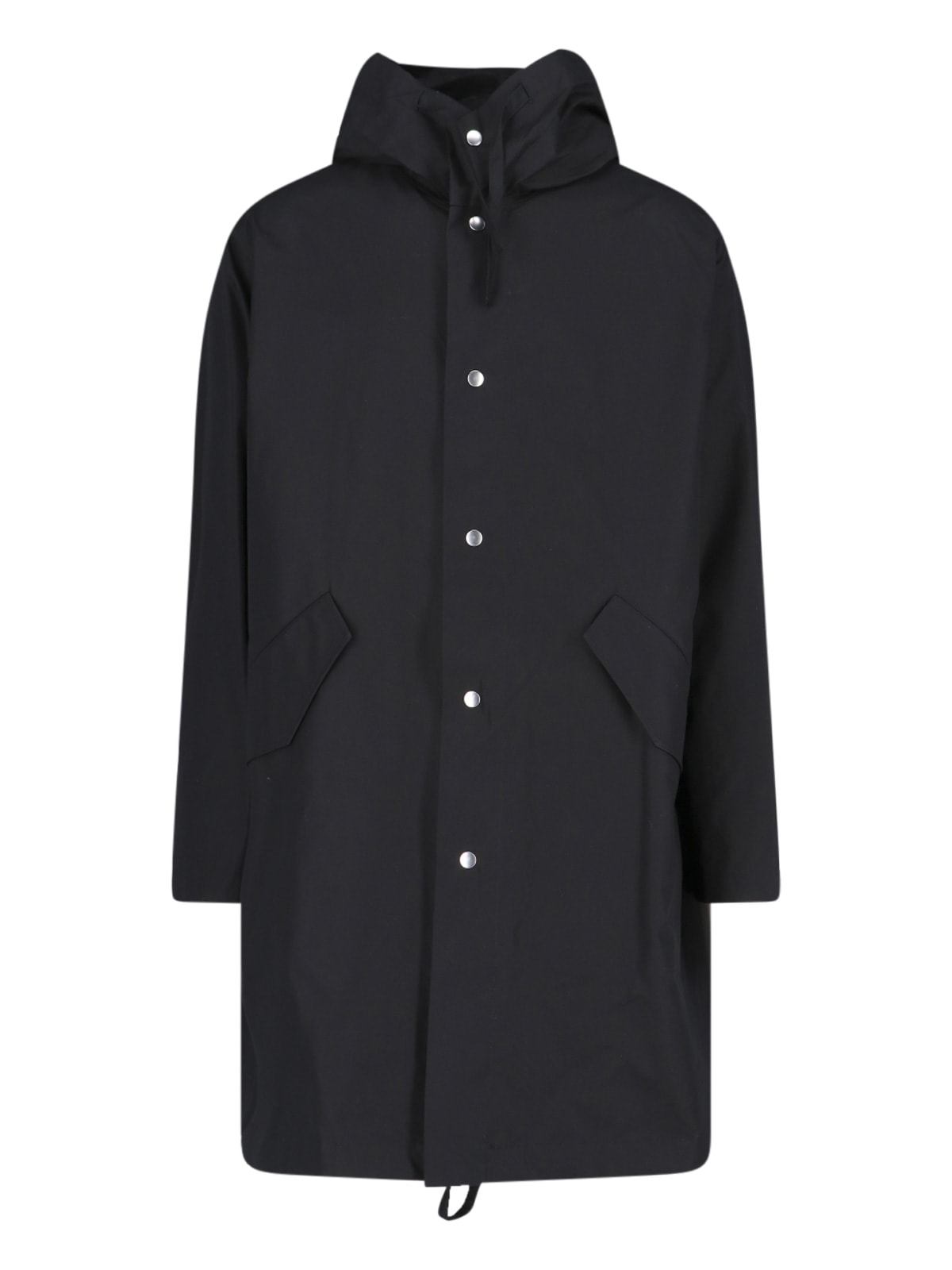 Shop Jil Sander Back Logo Parka In Nero