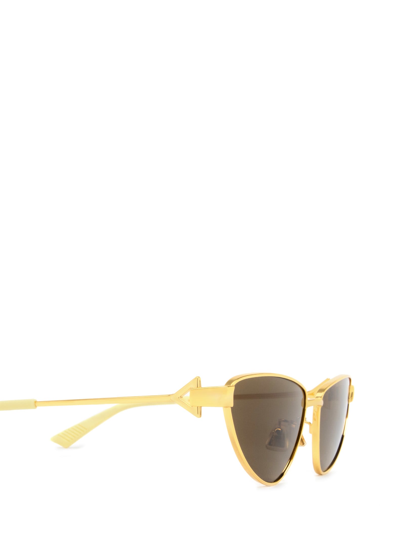 Shop Bottega Veneta Bv1186s Gold Sunglasses
