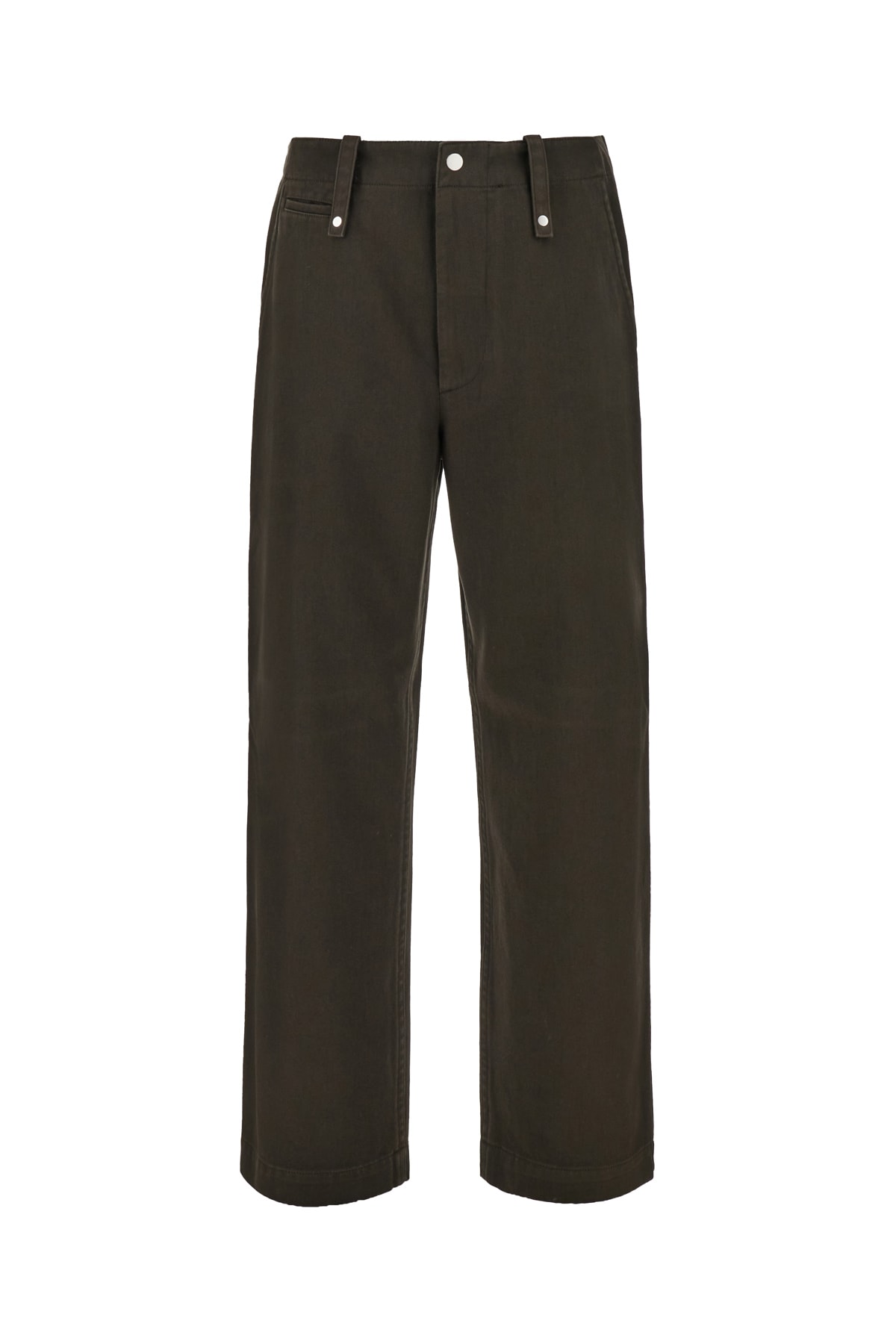 Shop Burberry Mud Cotton Pants In Otter