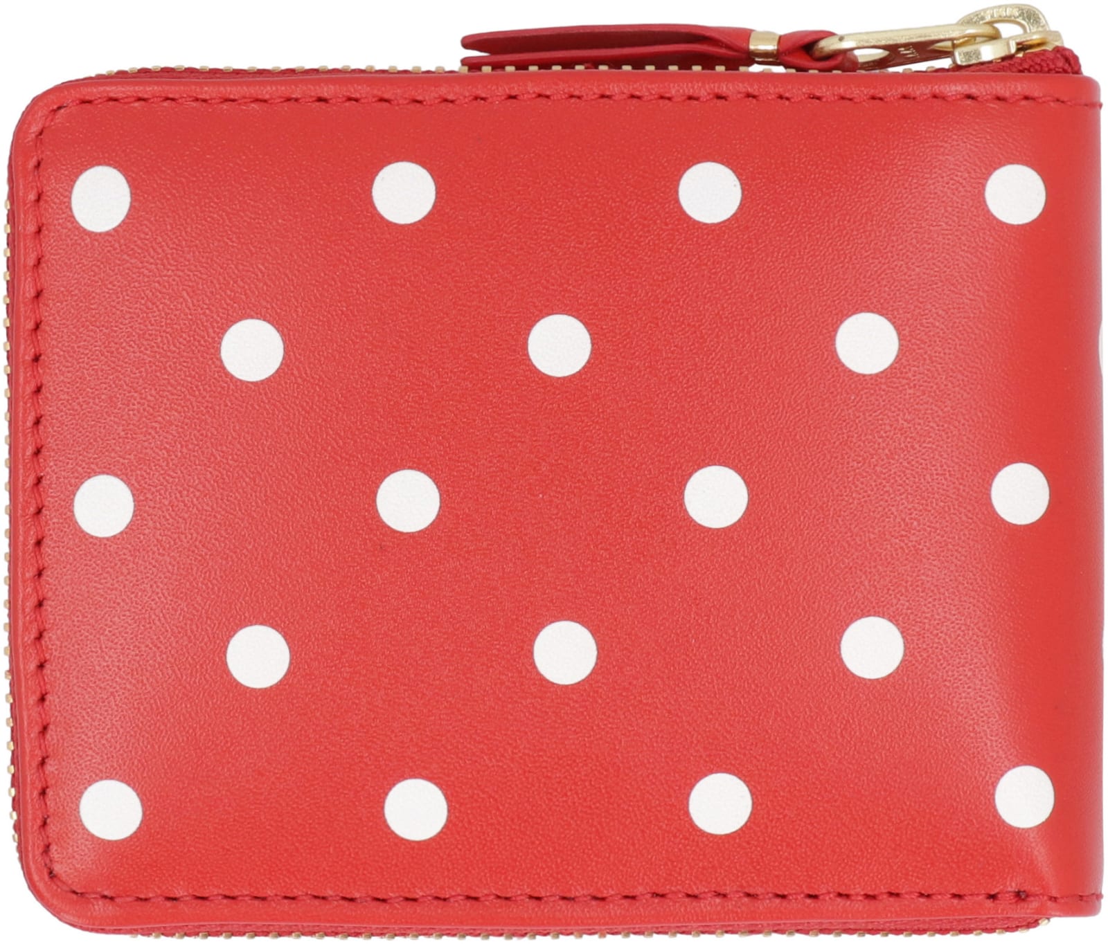 Shop Comme Des Garçons Leather Wallet In Red