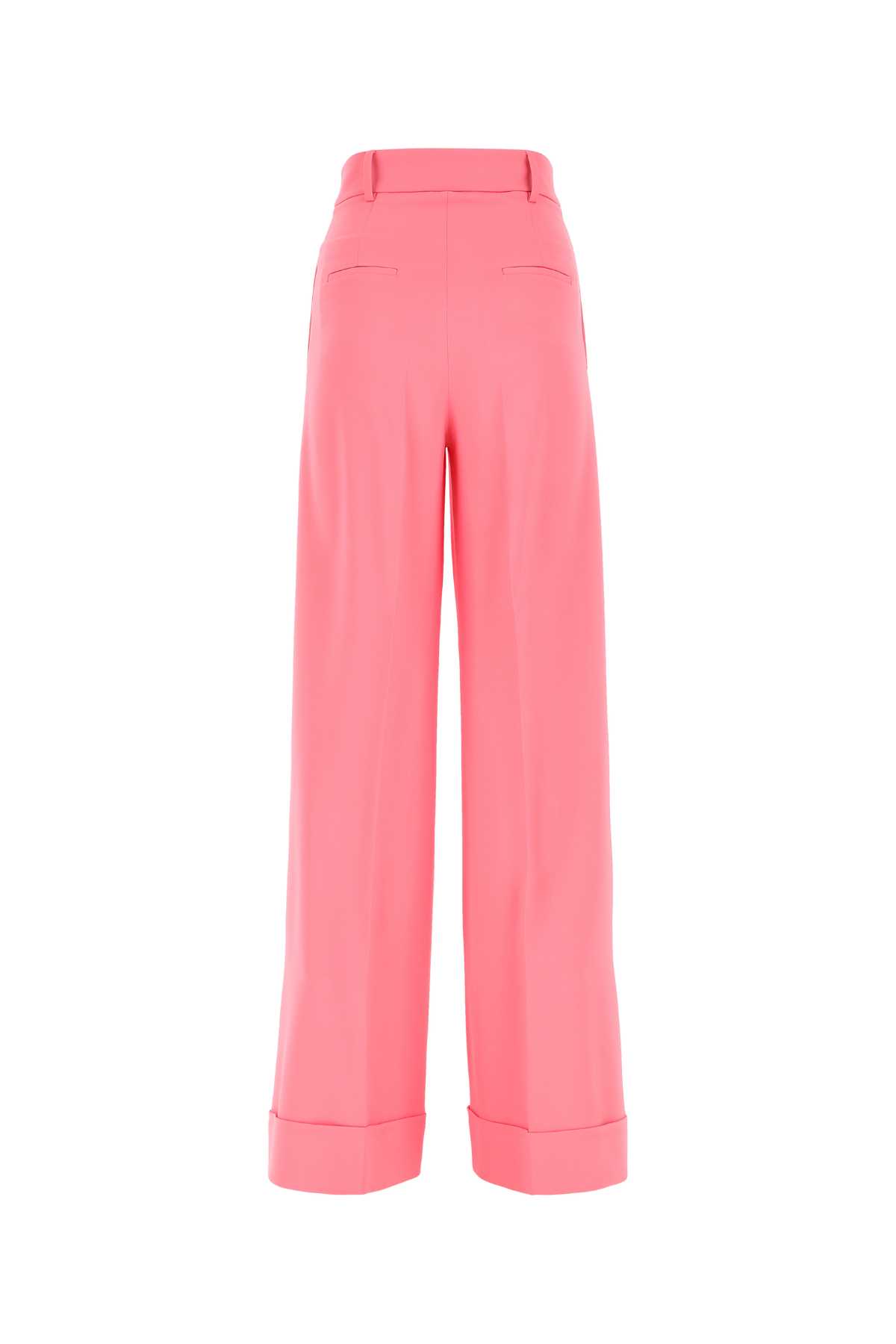 Moschino Pink Stretch Viscose Wide-leg Pant In 0205