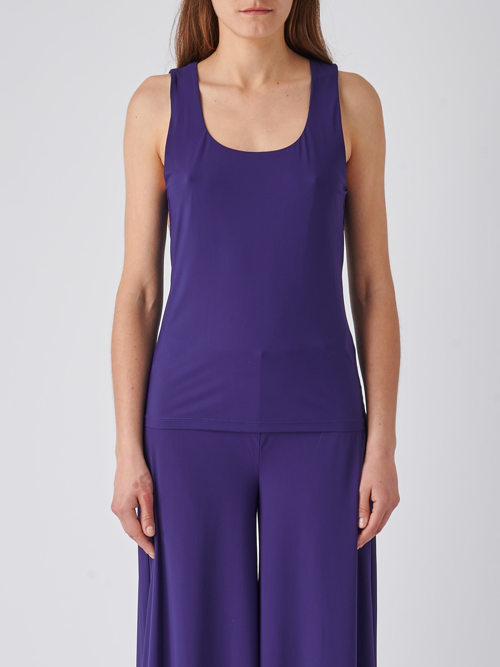 Maliparmi Top Soft Jersey Top-wear In Blu Notte