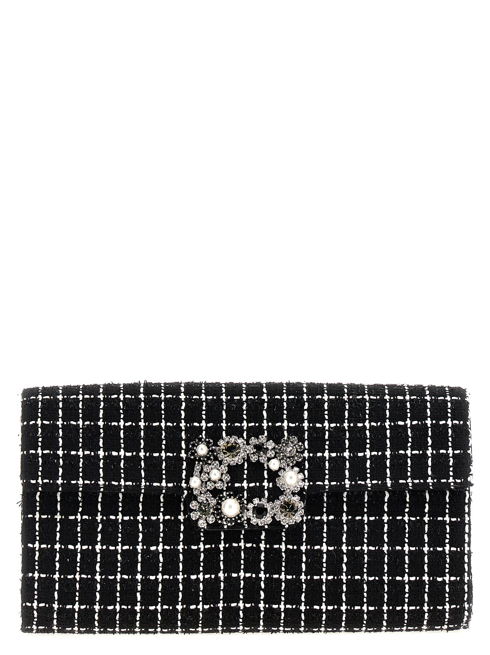 flower Strass Clutch