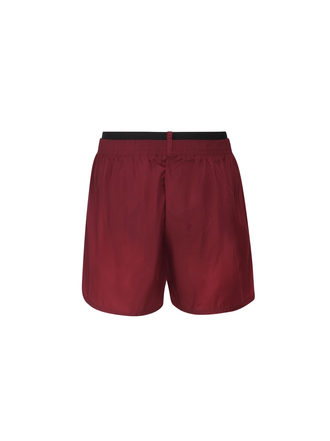 Shop Dsquared2 Logo Swimsuit In Nylon In Bordeaux