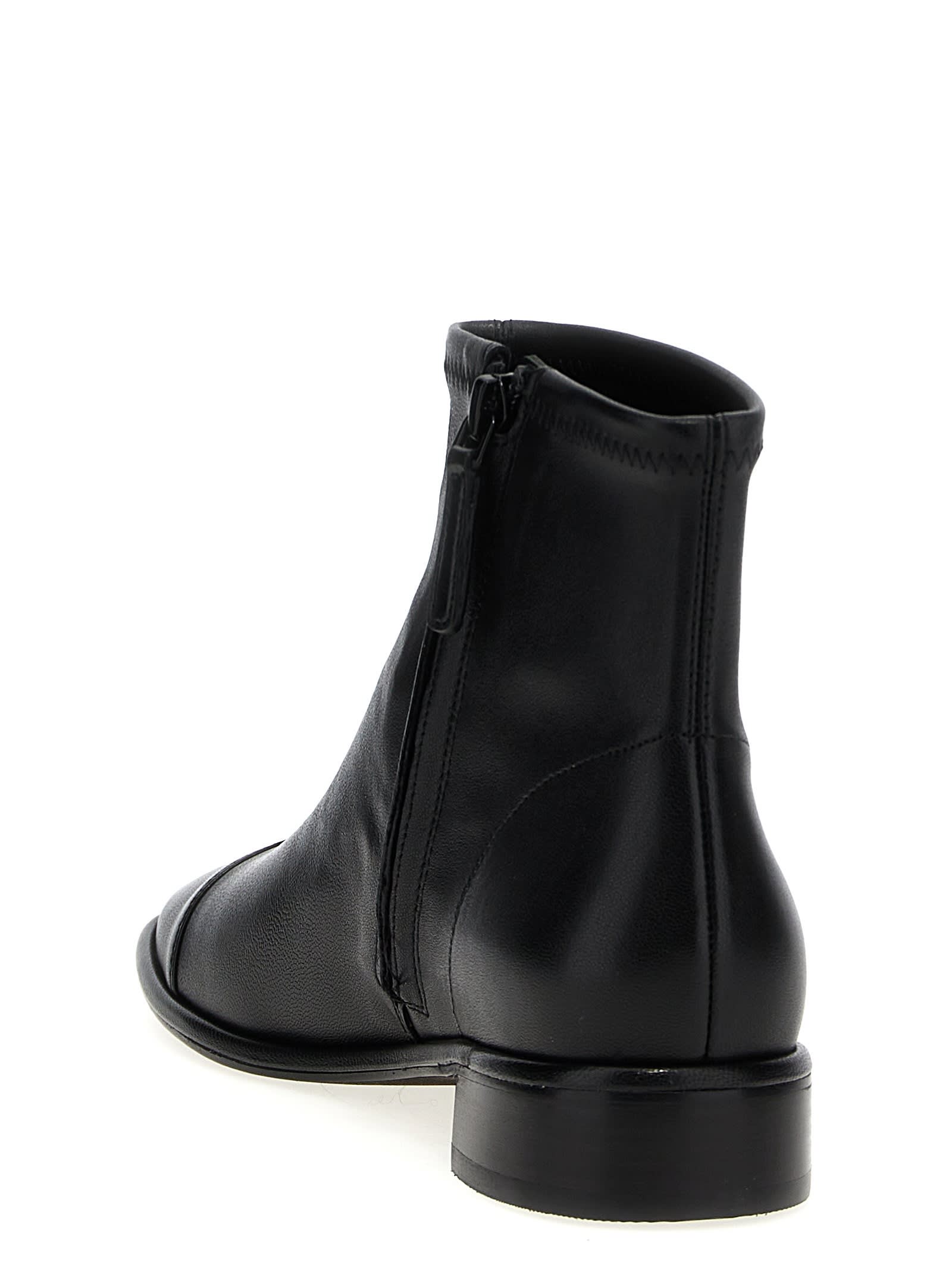 Shop Tory Burch Cap-toe Ankle Boots In Black