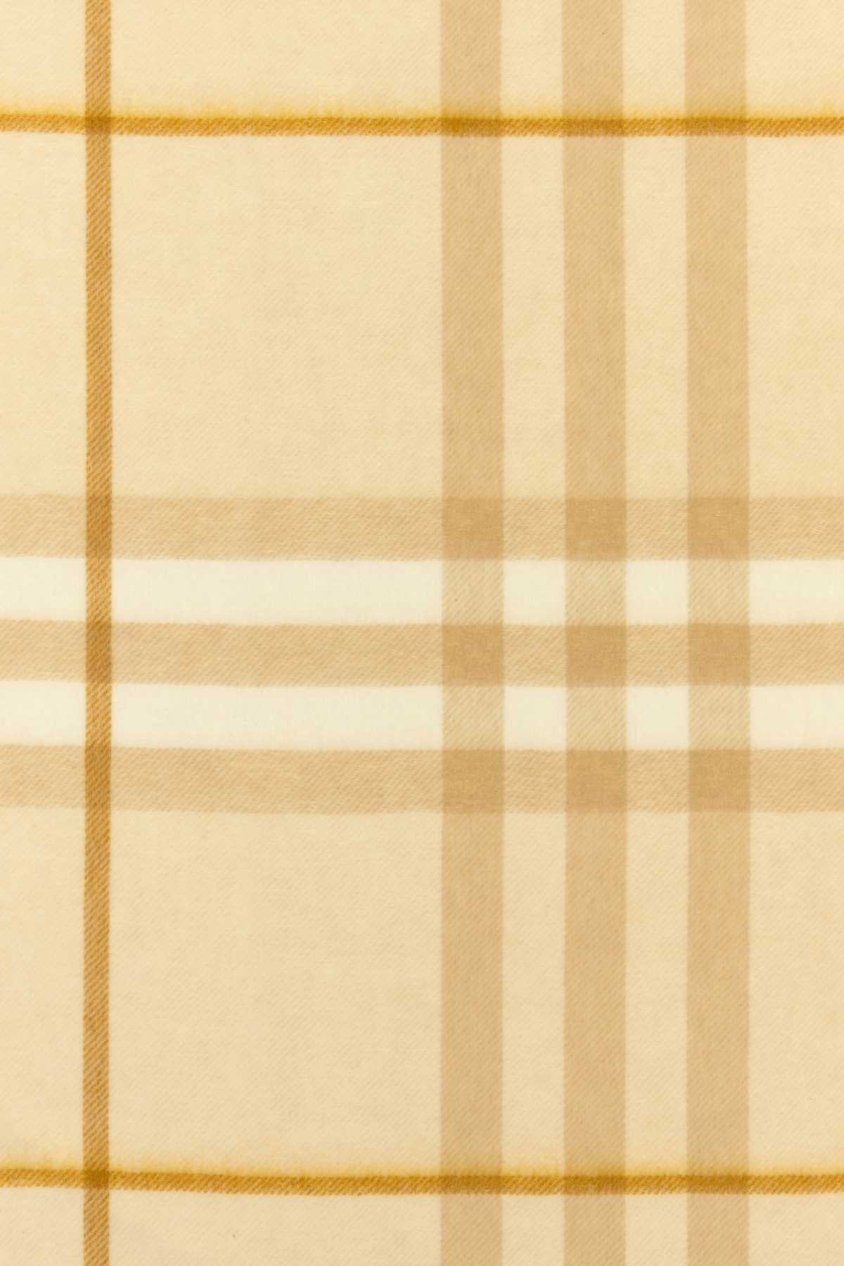 Burberry Embroidered Cashmere Scarf In Neutral