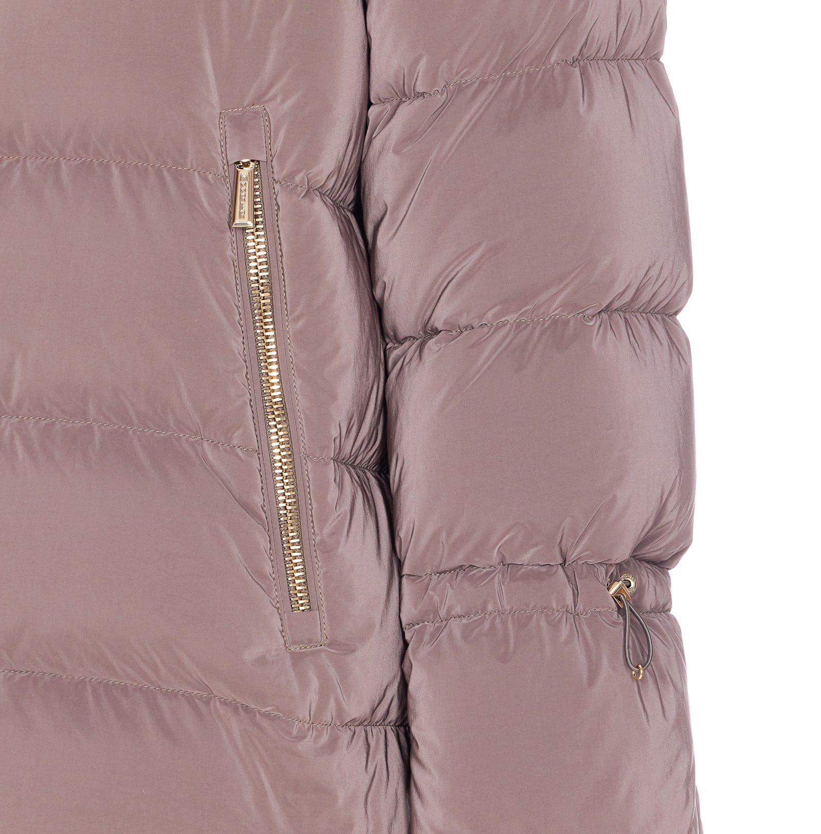 Moorer Gadia Hooded Puffer Jacket In Pink