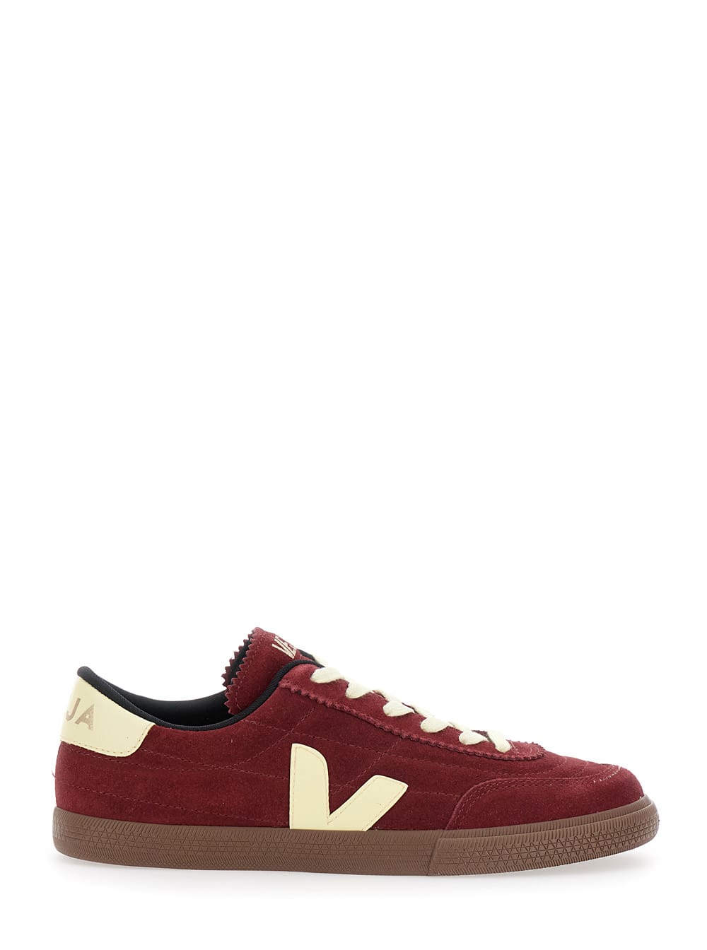 Veja Panenka Bordeaux Low Top Sneakers With Logo Patch On The Side And Contrasting Heel With Logo Letteri In Burgundy