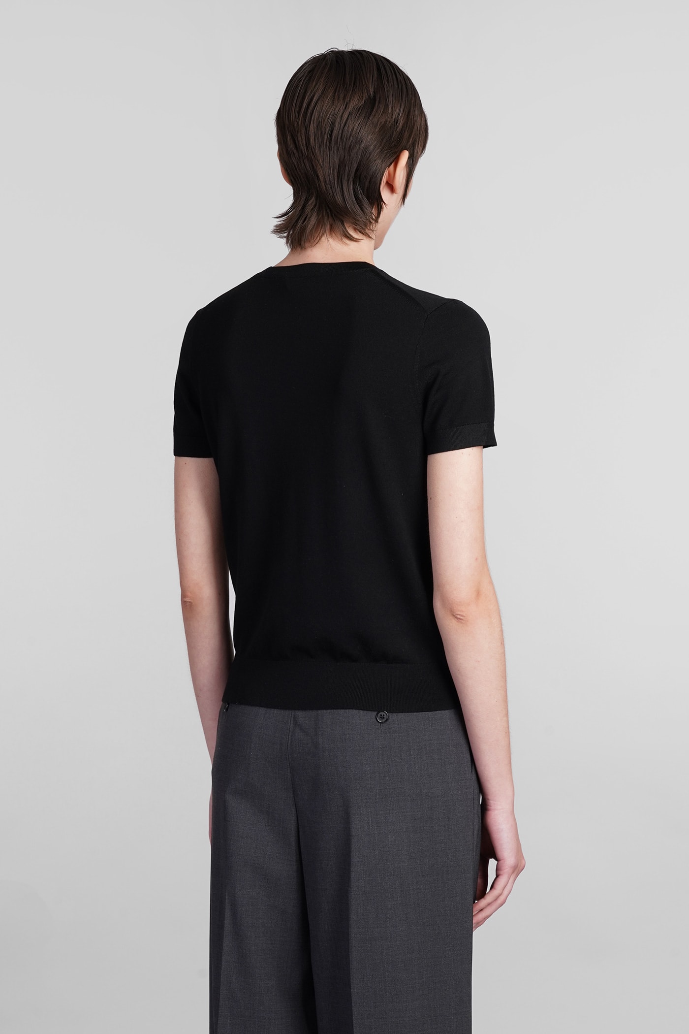 Shop Theory T-shirt In Black Wool