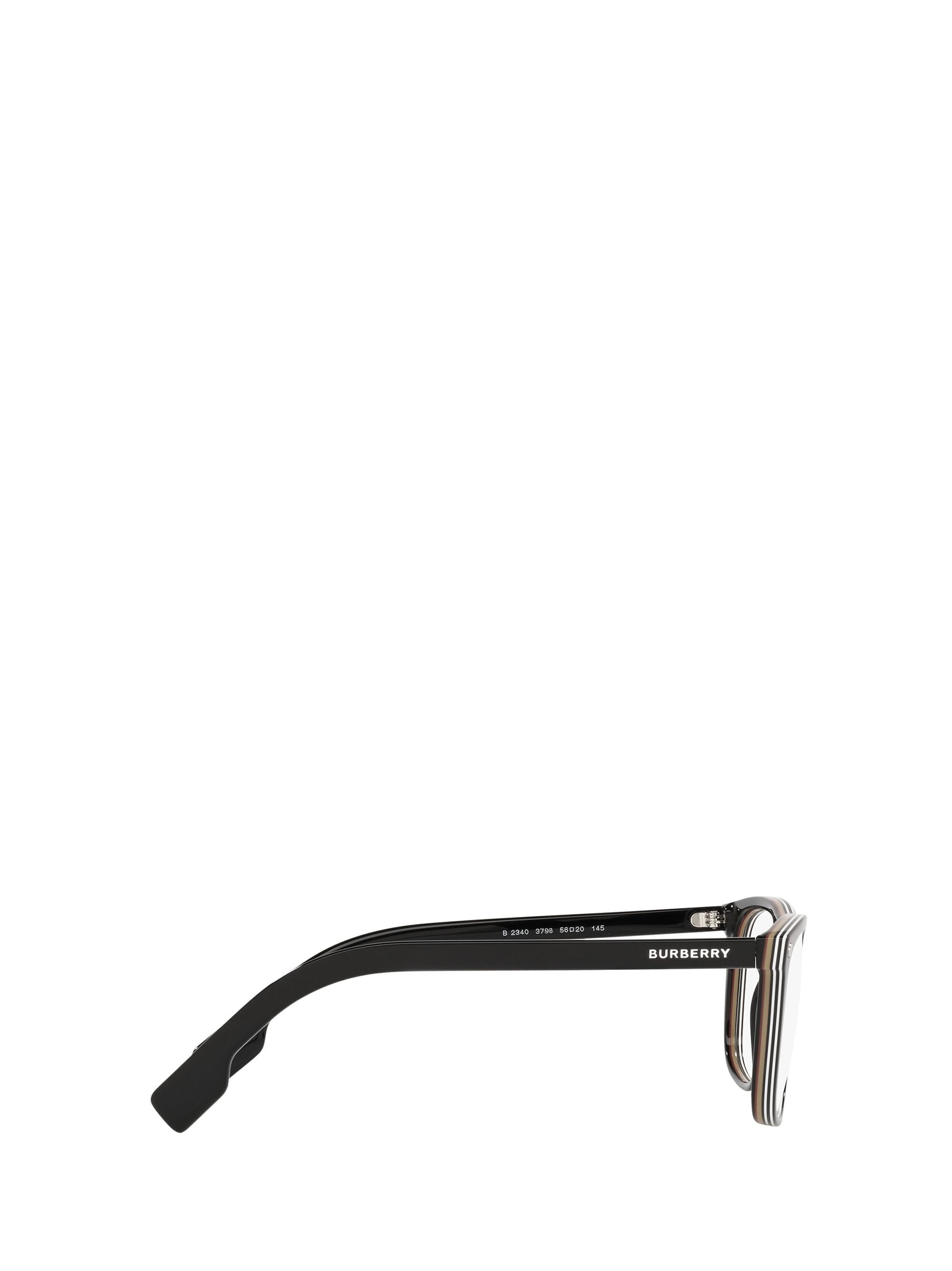 Shop Burberry Eyewear Be2340 Black Glasses