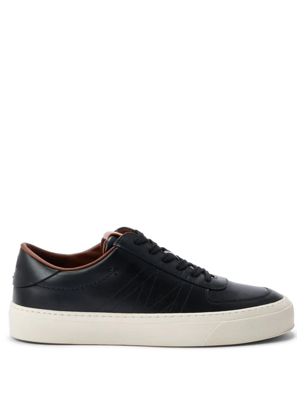 Shop Moncler Black Monclub Sneakers