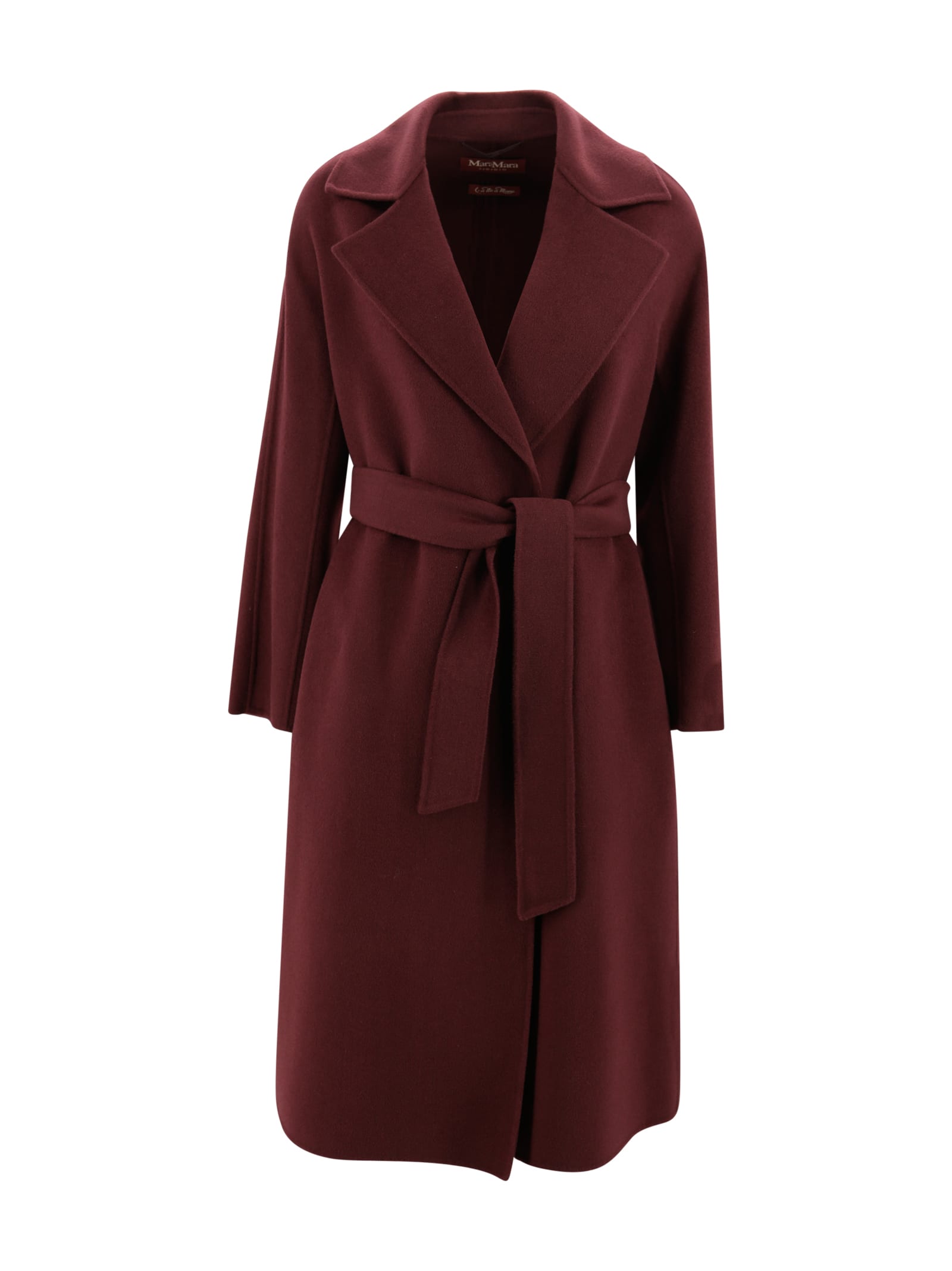 Coat In Cashemre Wool And Silk