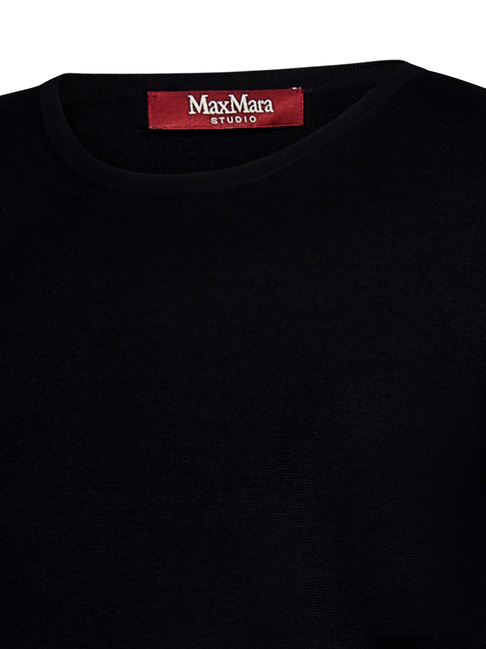 Max Mara Maxmara Studio Poker Sweater In Black