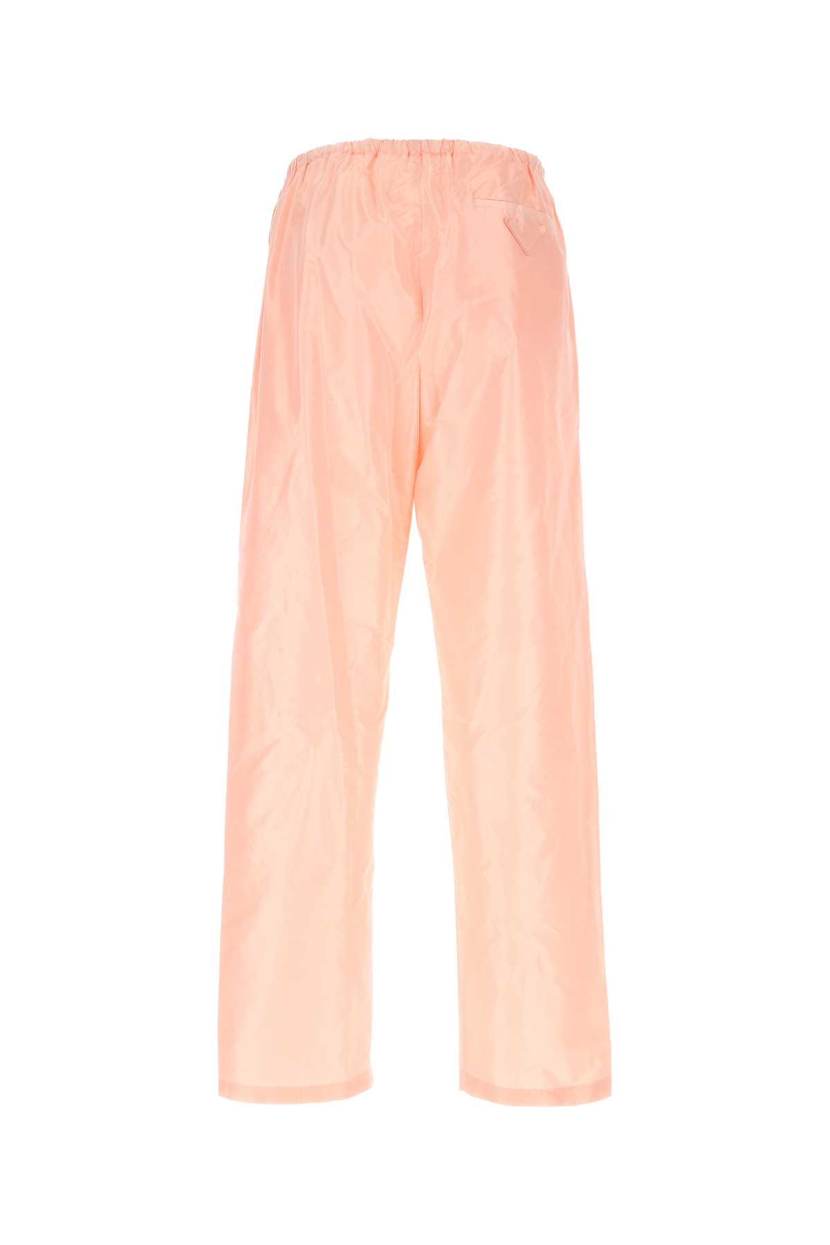 Prada Pink Silk Pant In F0v94