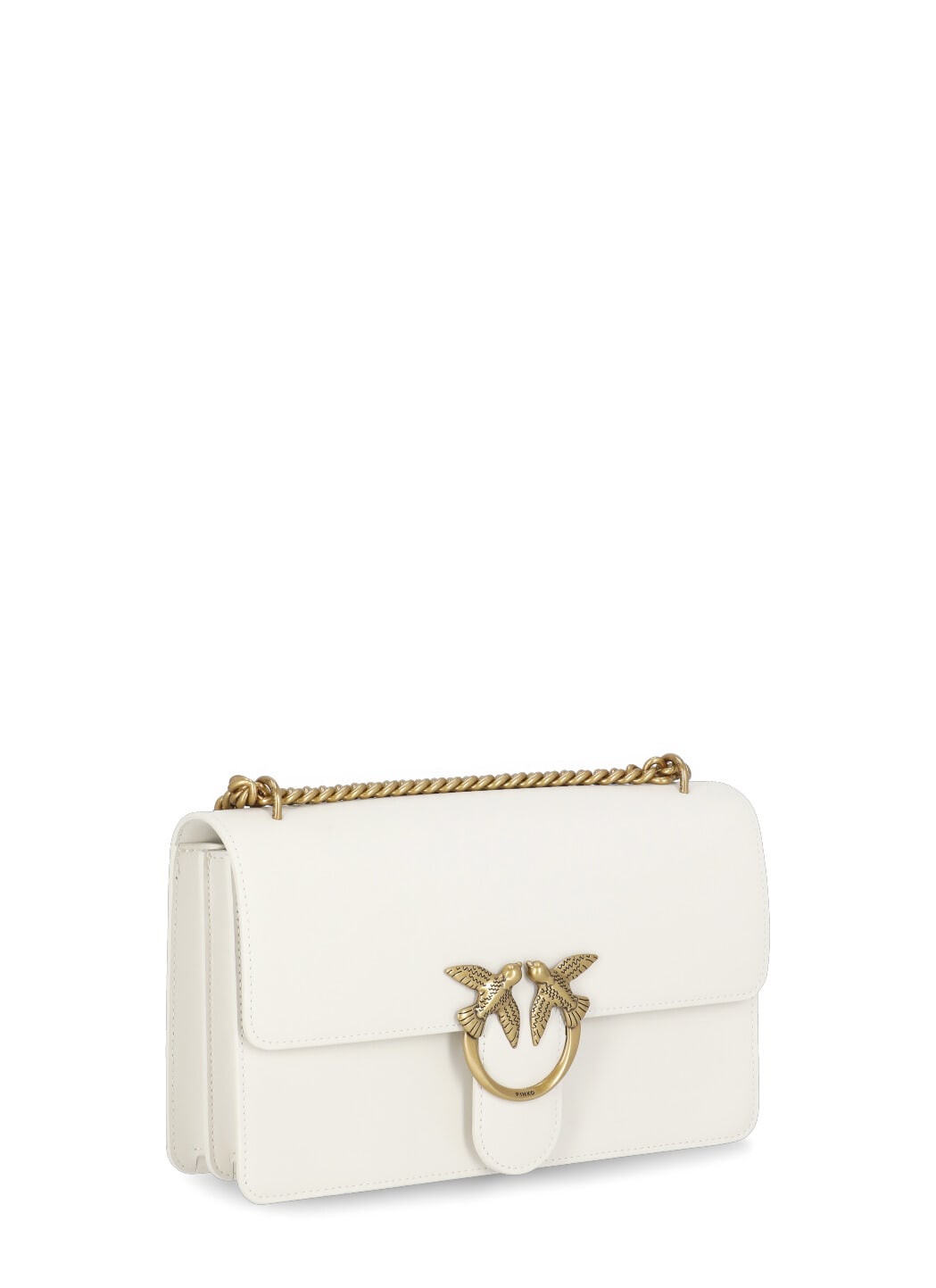Shop Pinko Classic Love One Simply Bag In White