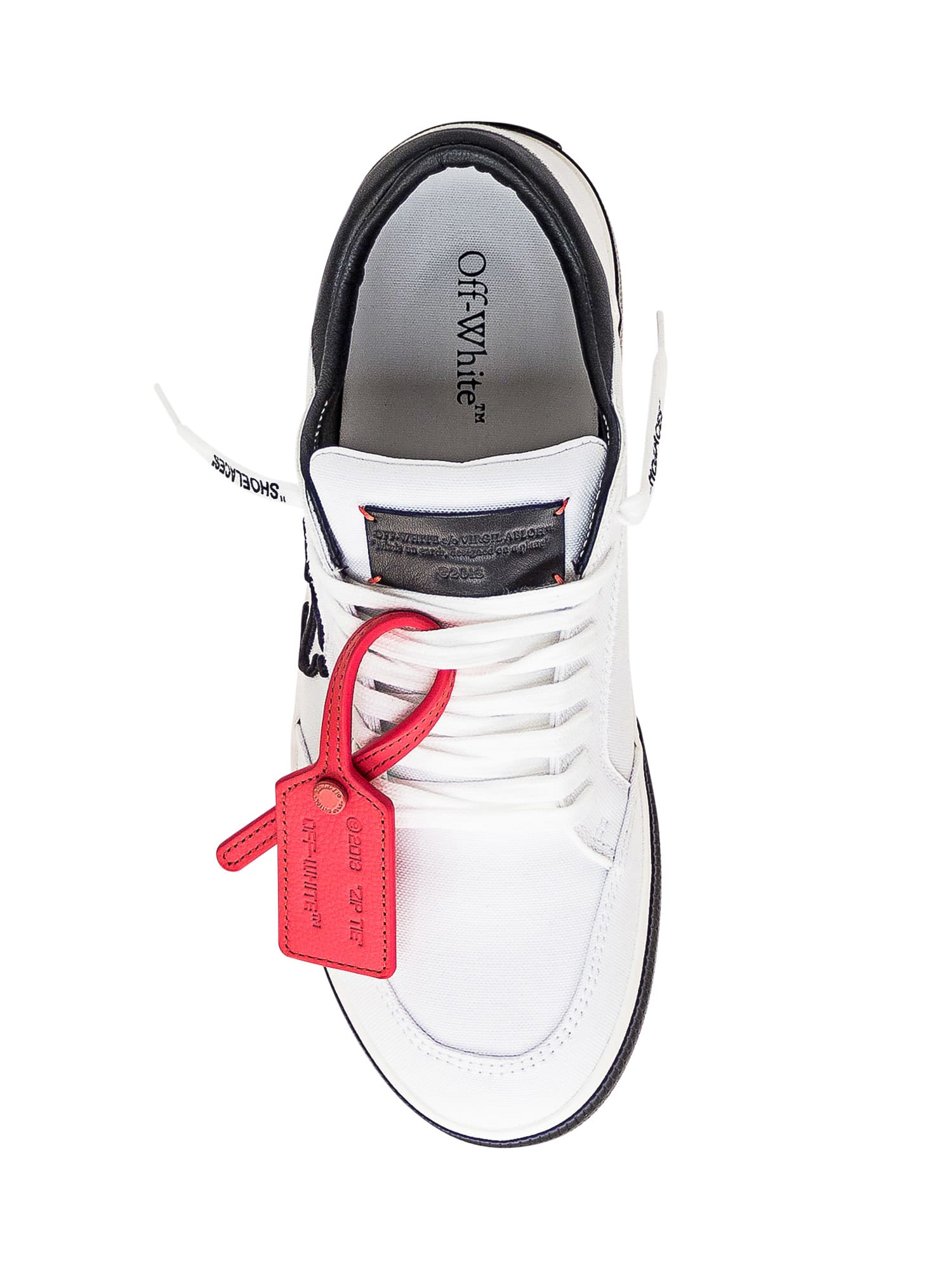 Shop Off-white New Vulcanized Sneaker In White Black