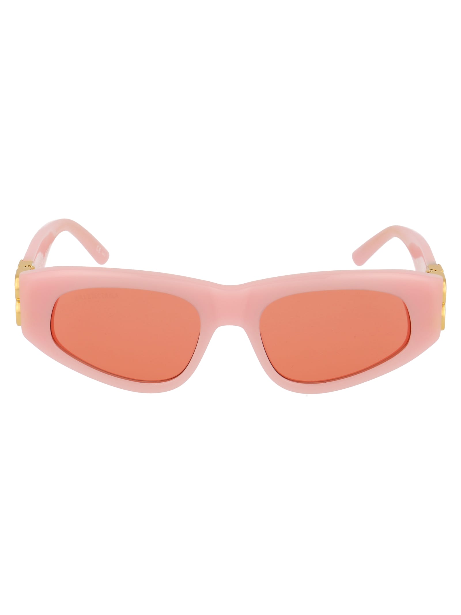 Shop Balenciaga Bb0095s Sunglasses In 003 Pink Gold Red