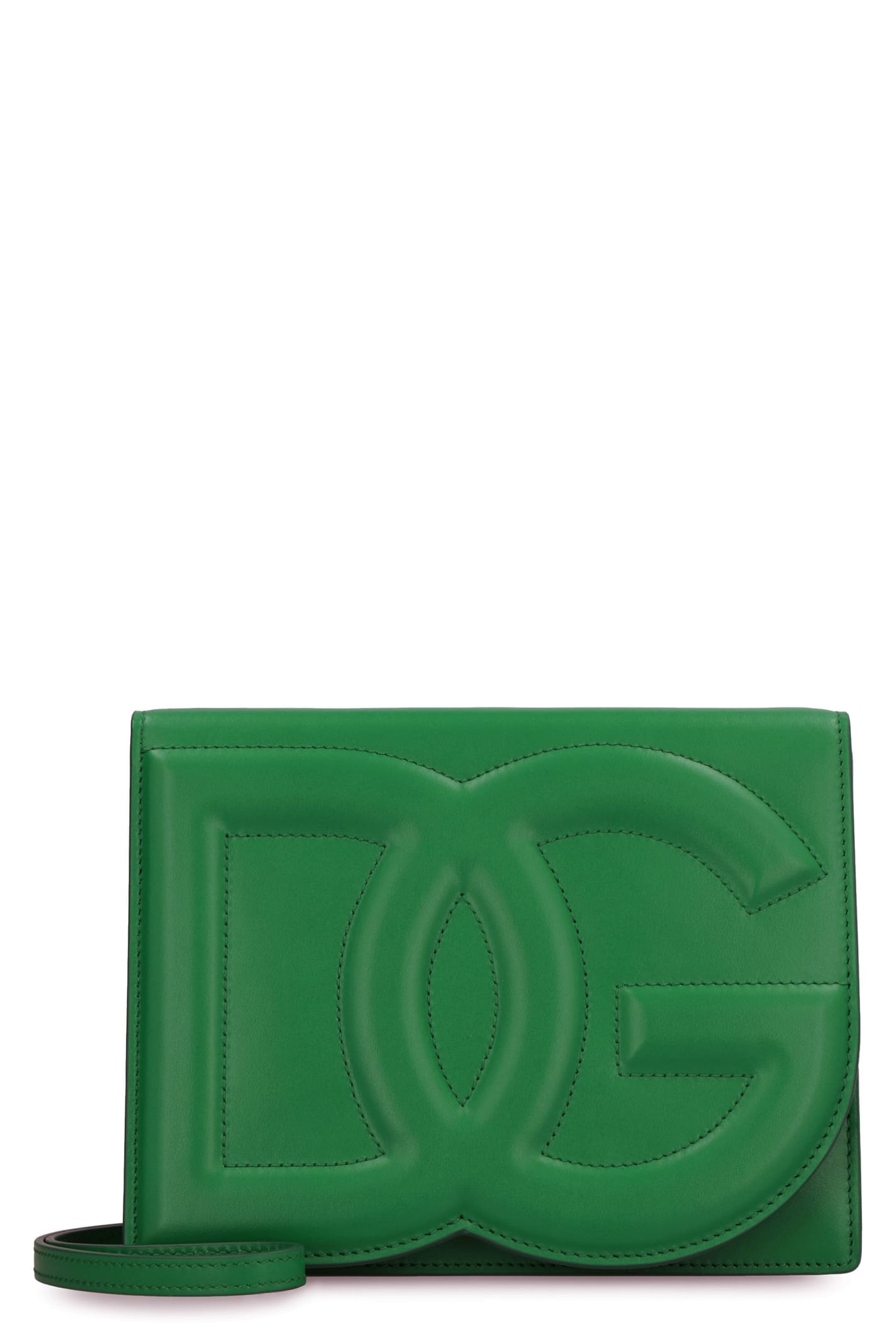 Dolce & Gabbana Dg Logo Leather Crossbody Bag