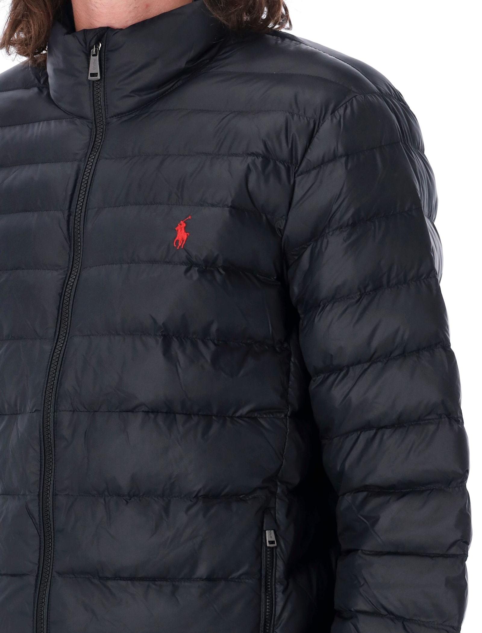 Shop Polo Ralph Lauren 4season Full Zip Jacket In Black