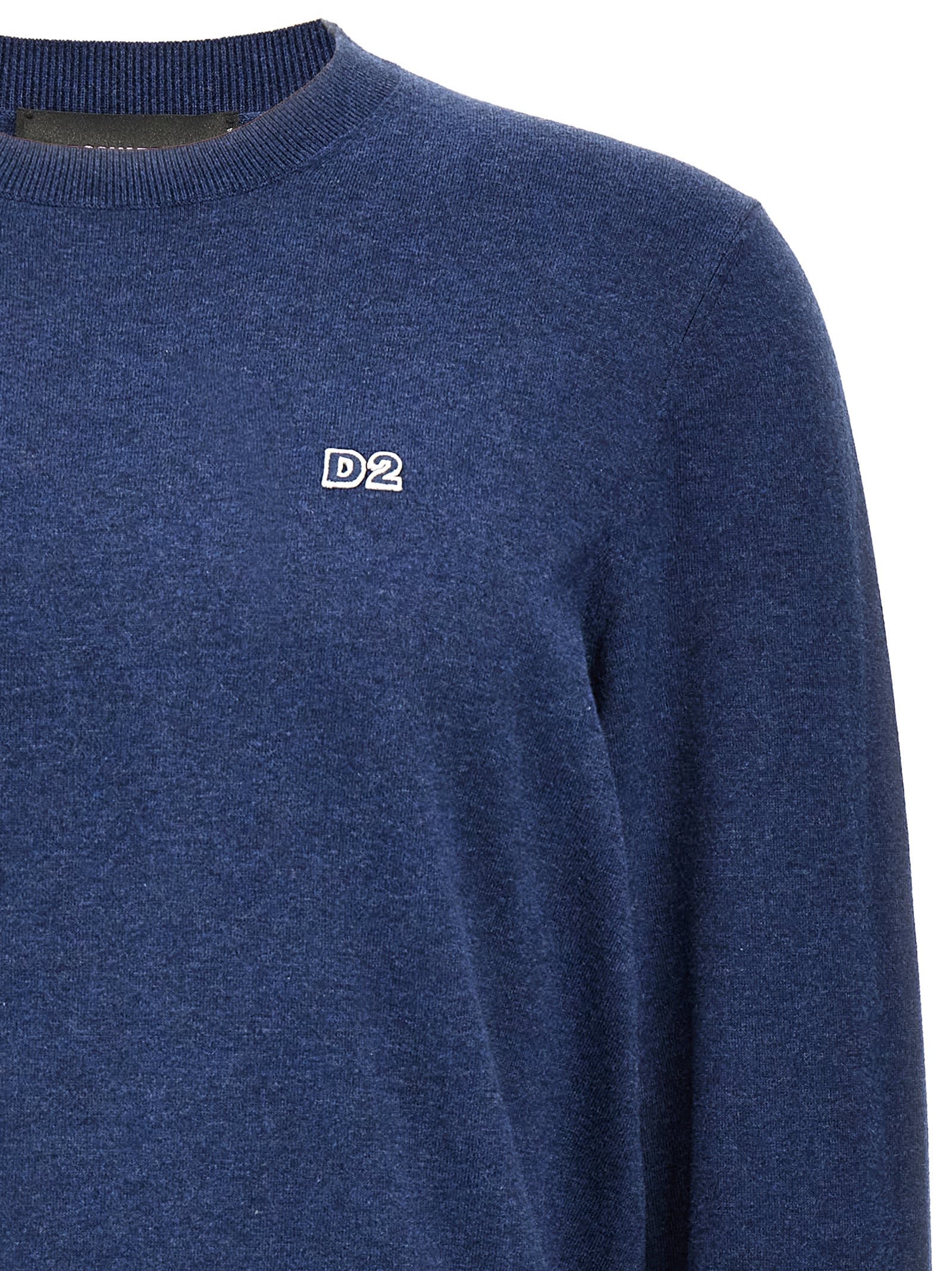 Dsquared2 Crewneck Sweaters And Cardigans In Blue