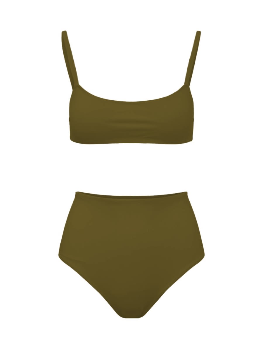 Lido Eleven Bikini Costume In Green