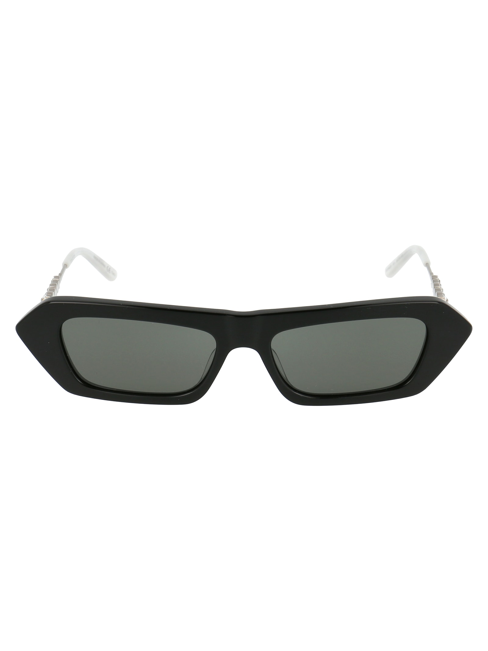 Gucci Sunglasses In Black Silver Grey