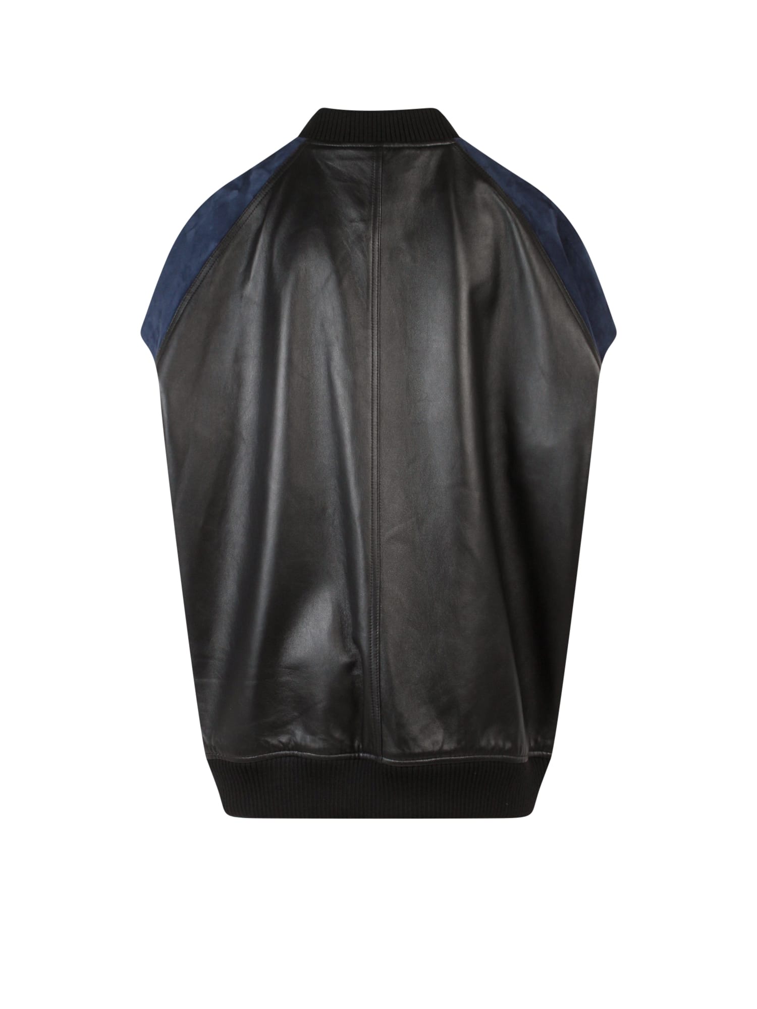 Shop Dsquared2 Over Bomber Vest Jacket In Black