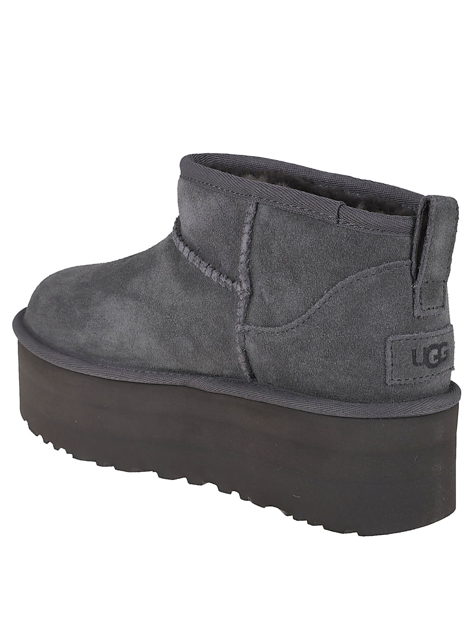 Ugg W Classic Ultra Mini Platform In Gray