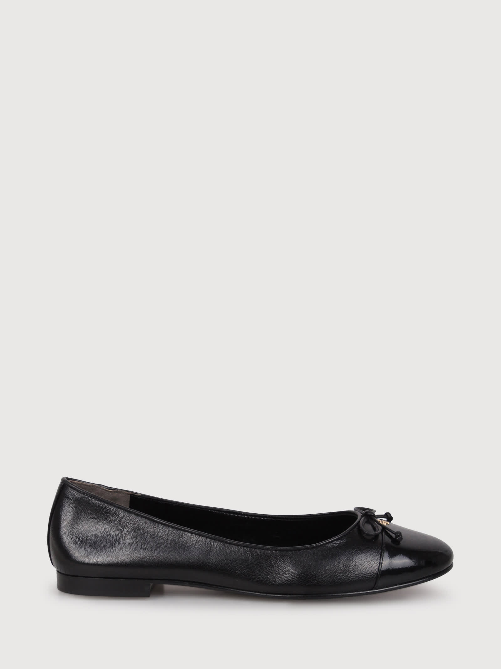 Shop Tory Burch Cap-toe Ballet With Bow