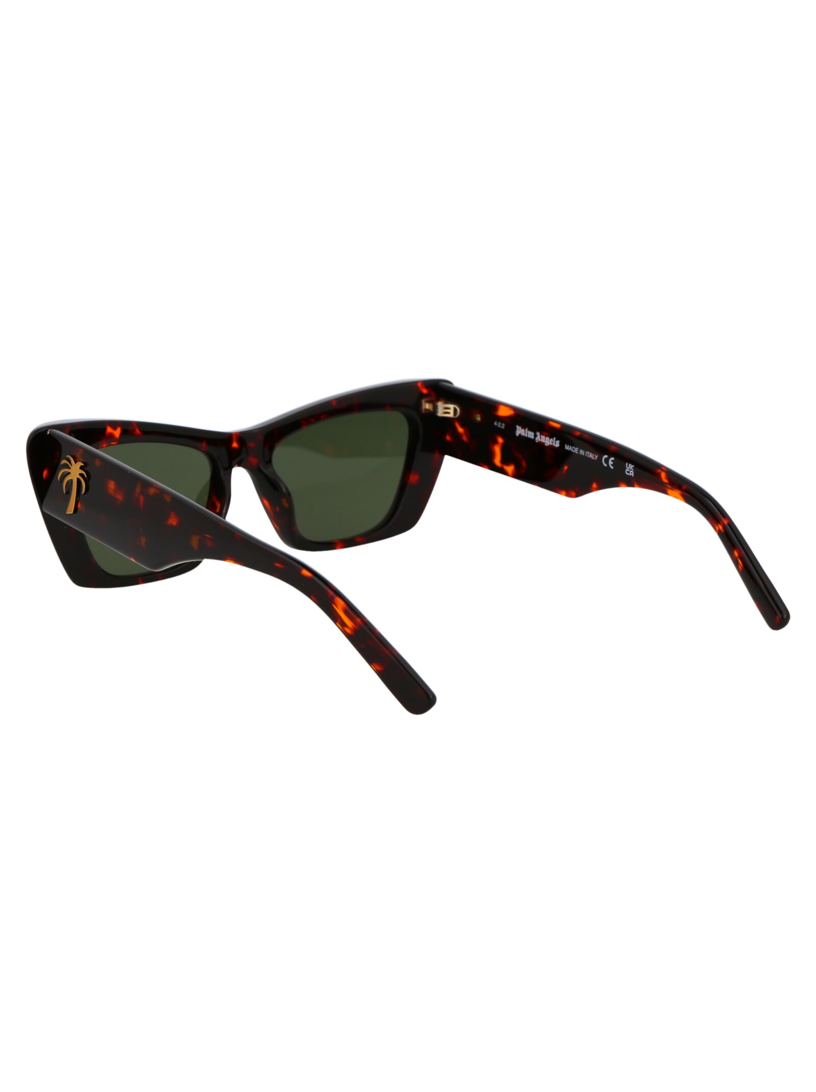 Shop Palm Angels Hermosa Sunglasses In 6055 Dark Havana