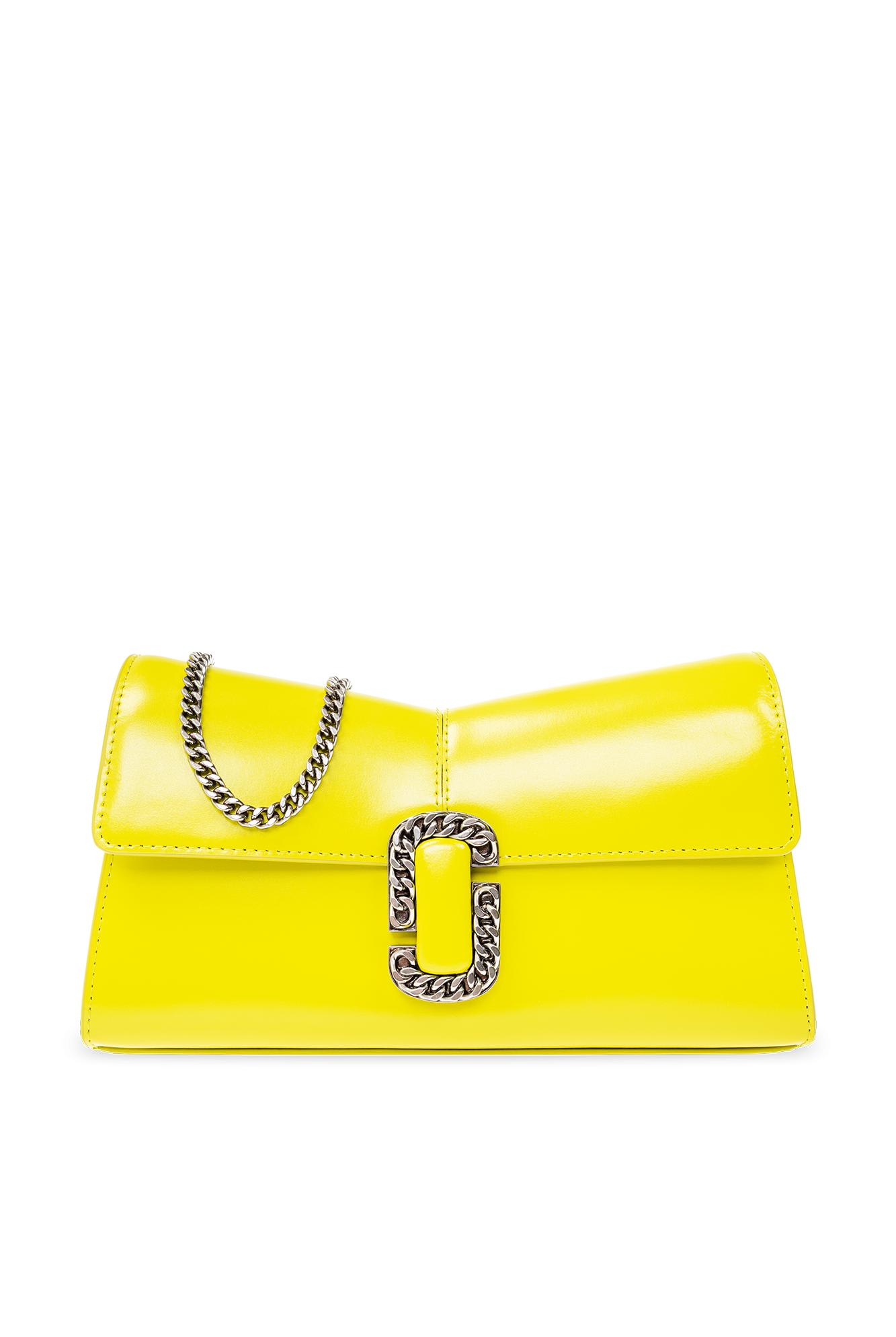Shop Marc Jacobs The St. Marc Mini Shoulder Bag In Yellow