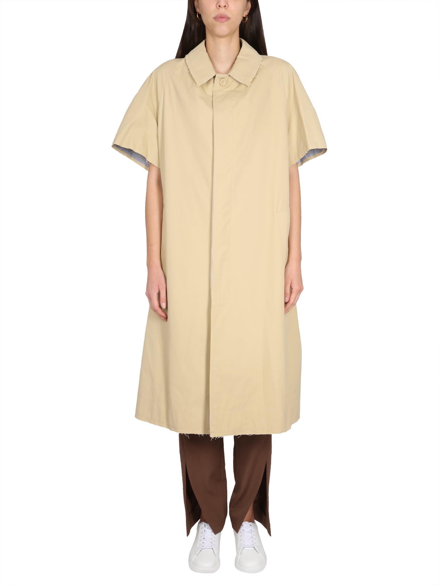 Jejia Trench Coat With Contrasting Back
