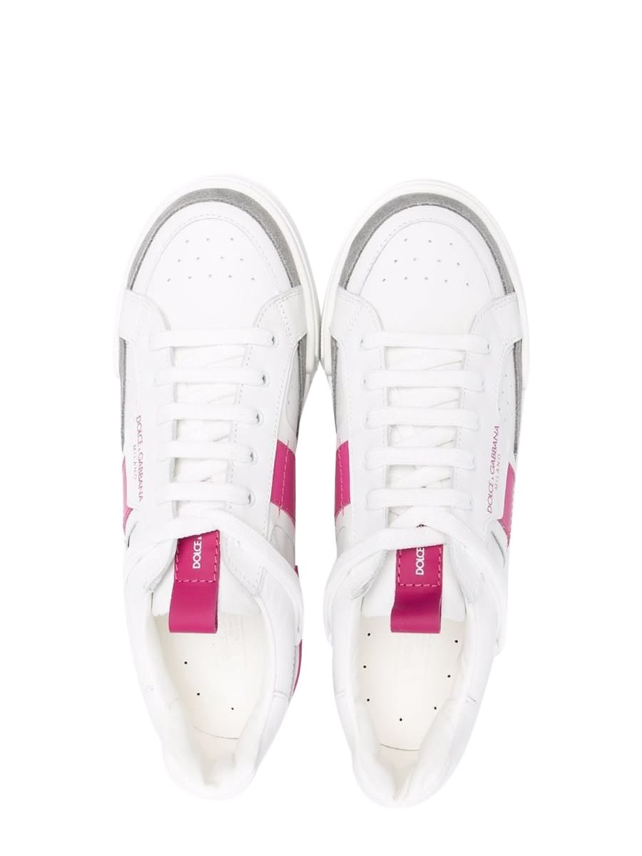 Dolce & Gabbana Sneaker Bassa Allacciata In White