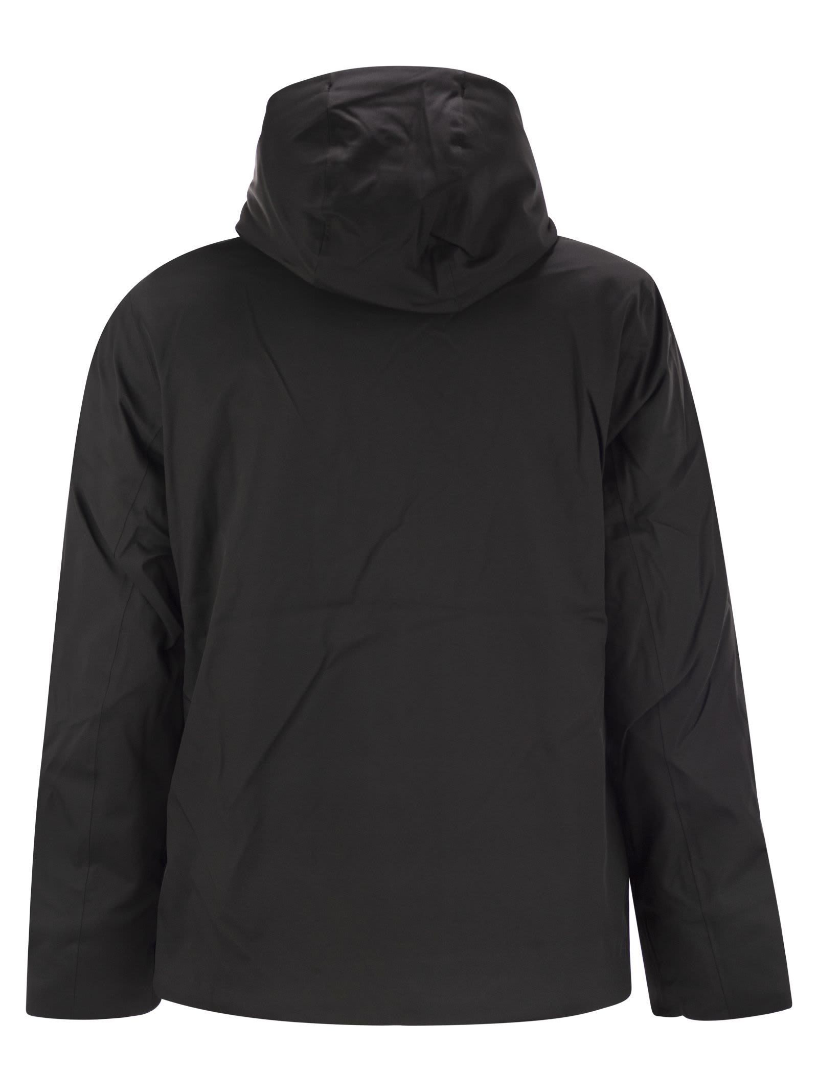 Shop K-way Jacko - Hooded Padded Jacket In Black