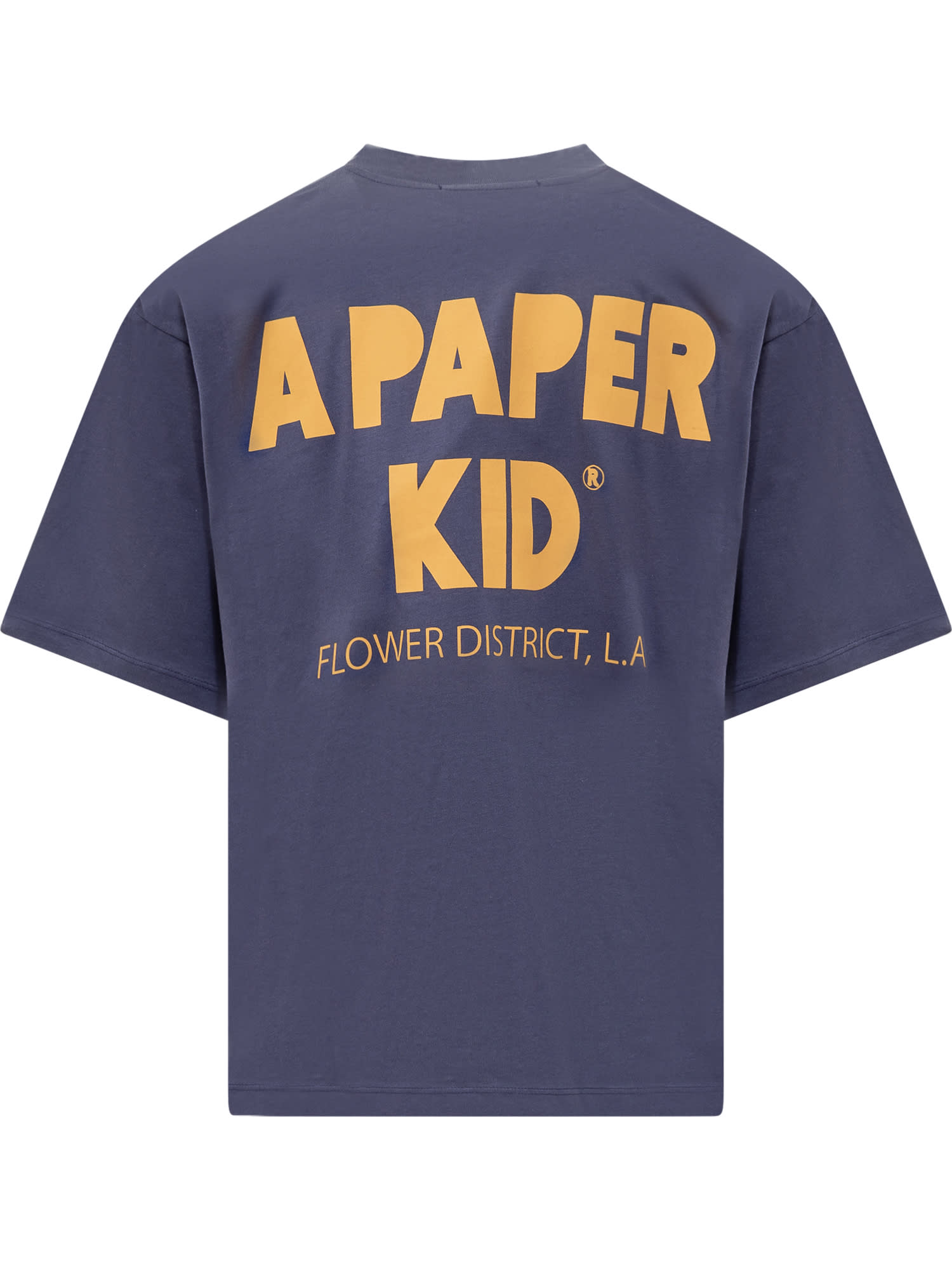 Shop A Paper Kid Logo Print T-shirt In Blue