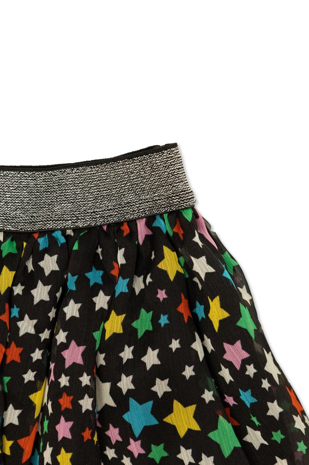 Shop Stella Mccartney Star Printed Mini Skirt In Multicolour