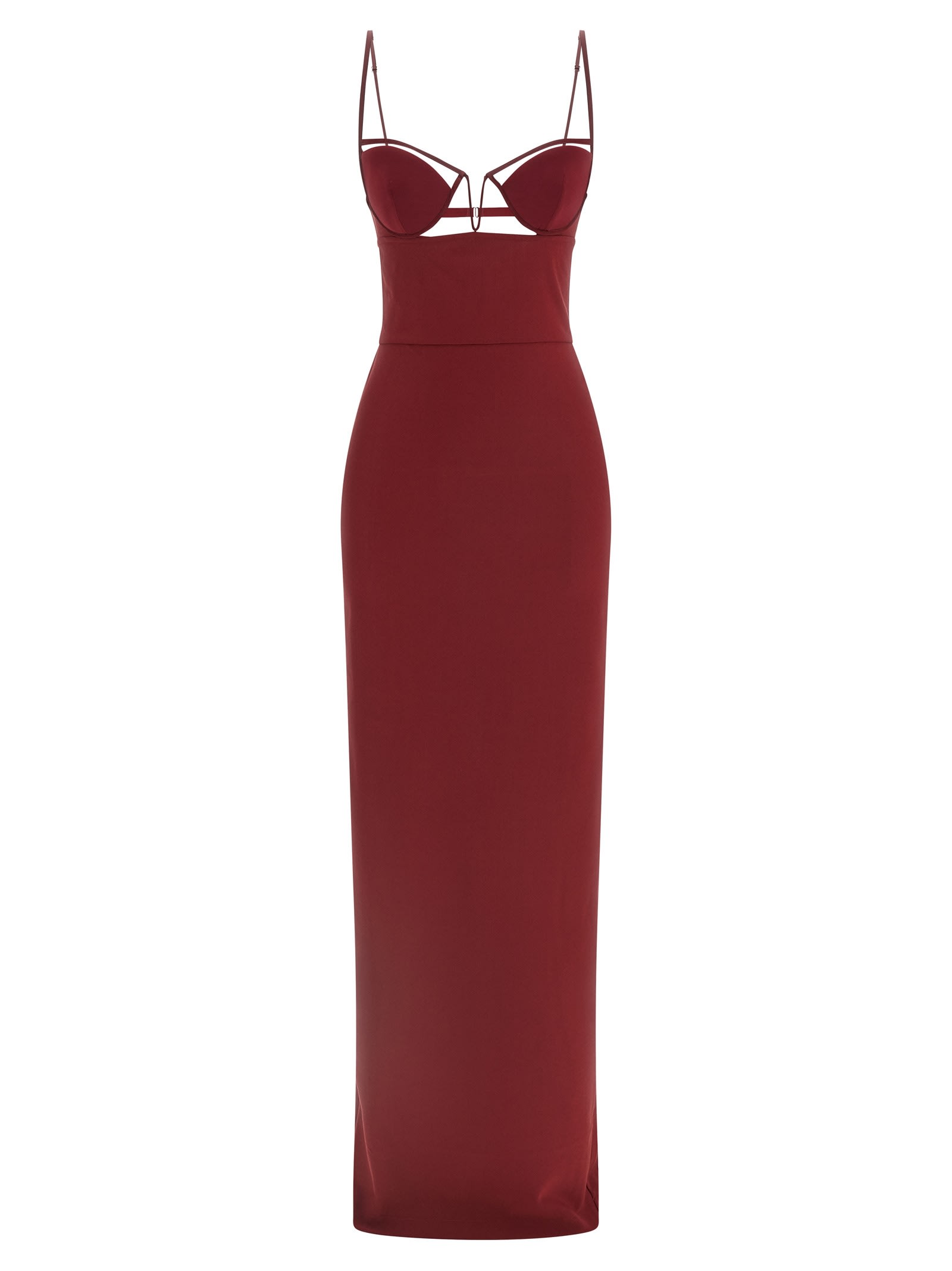 v-wire Bra Maxi Dress