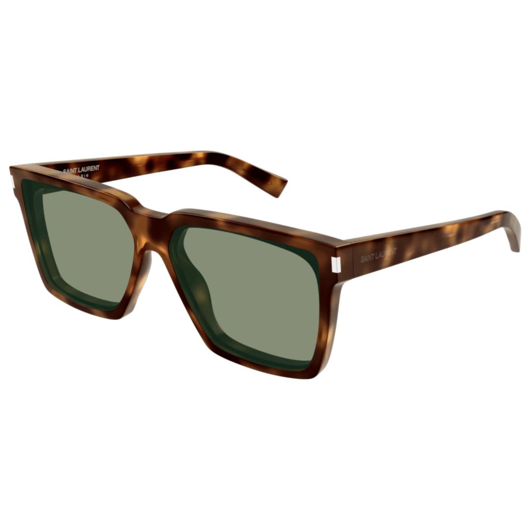 Saint Laurent Sl 610003 Havana Havana Green In Brown