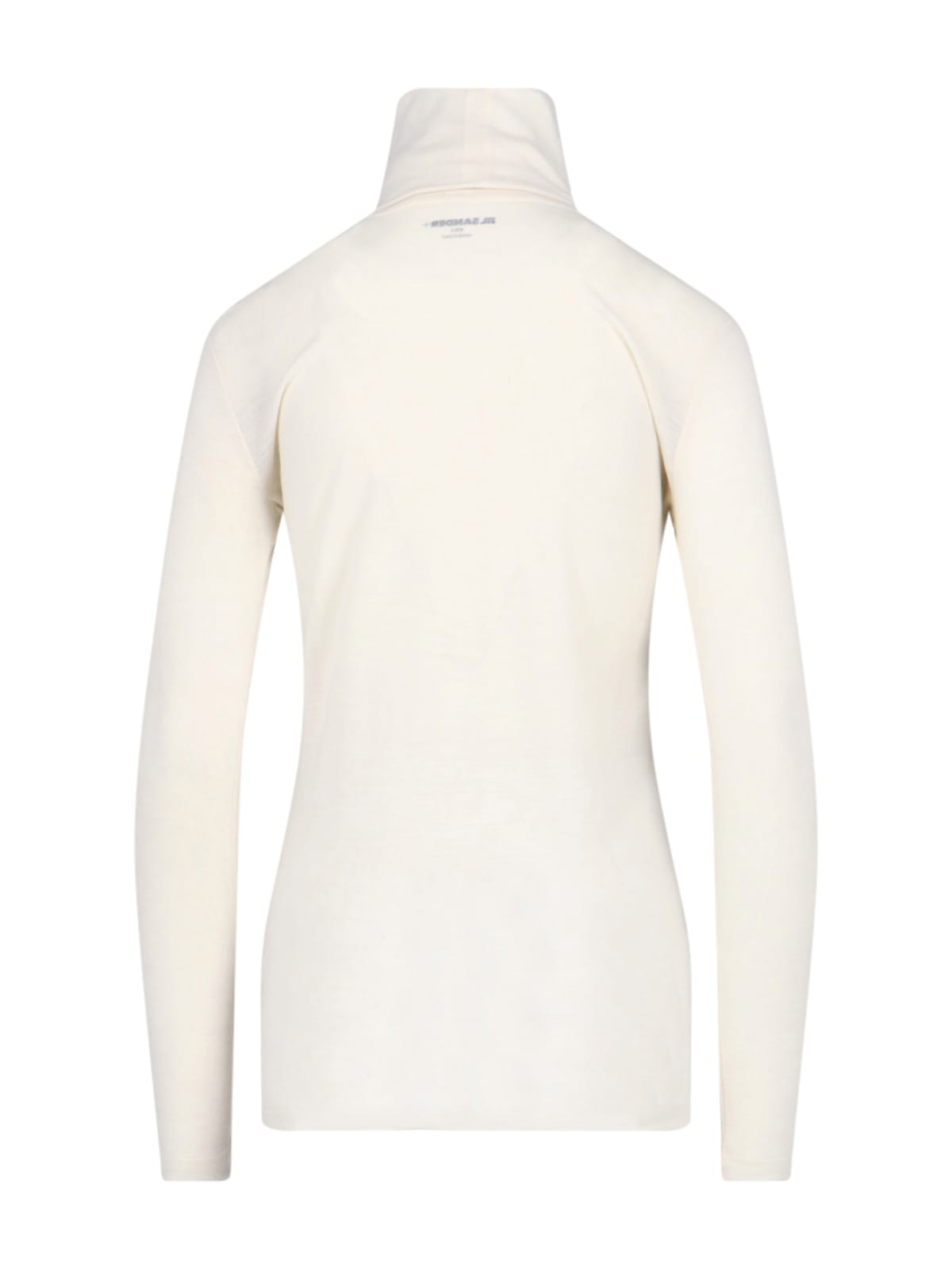 Shop Jil Sander Logo Turtleneck In Crema