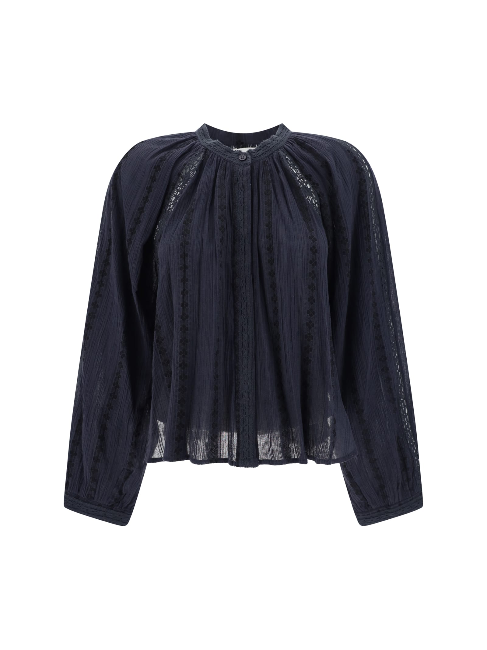 Shop Marant Etoile Janelle Shirt In Bk Black