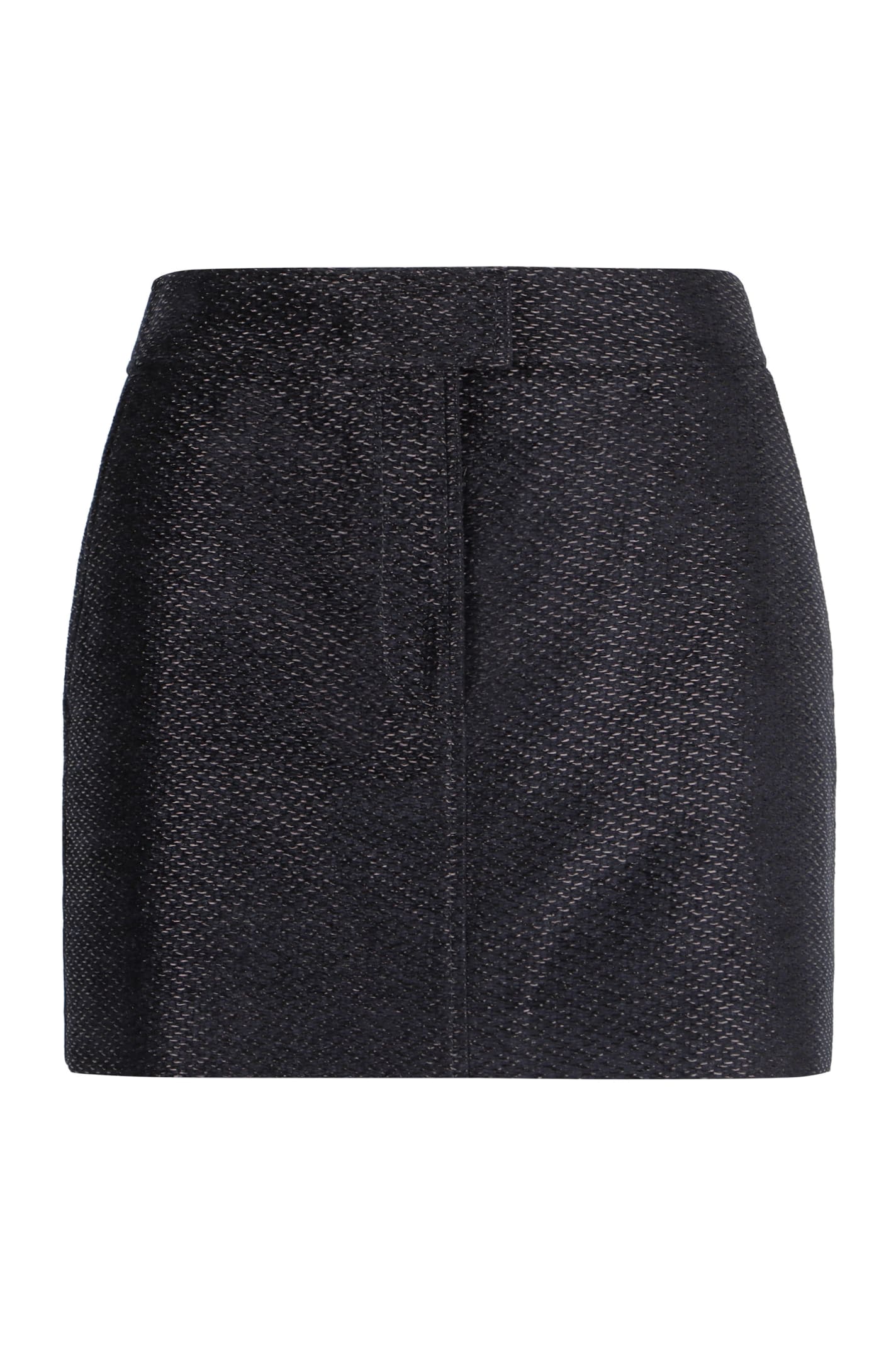 Tom Ford Viscose Miniskirt In Blue