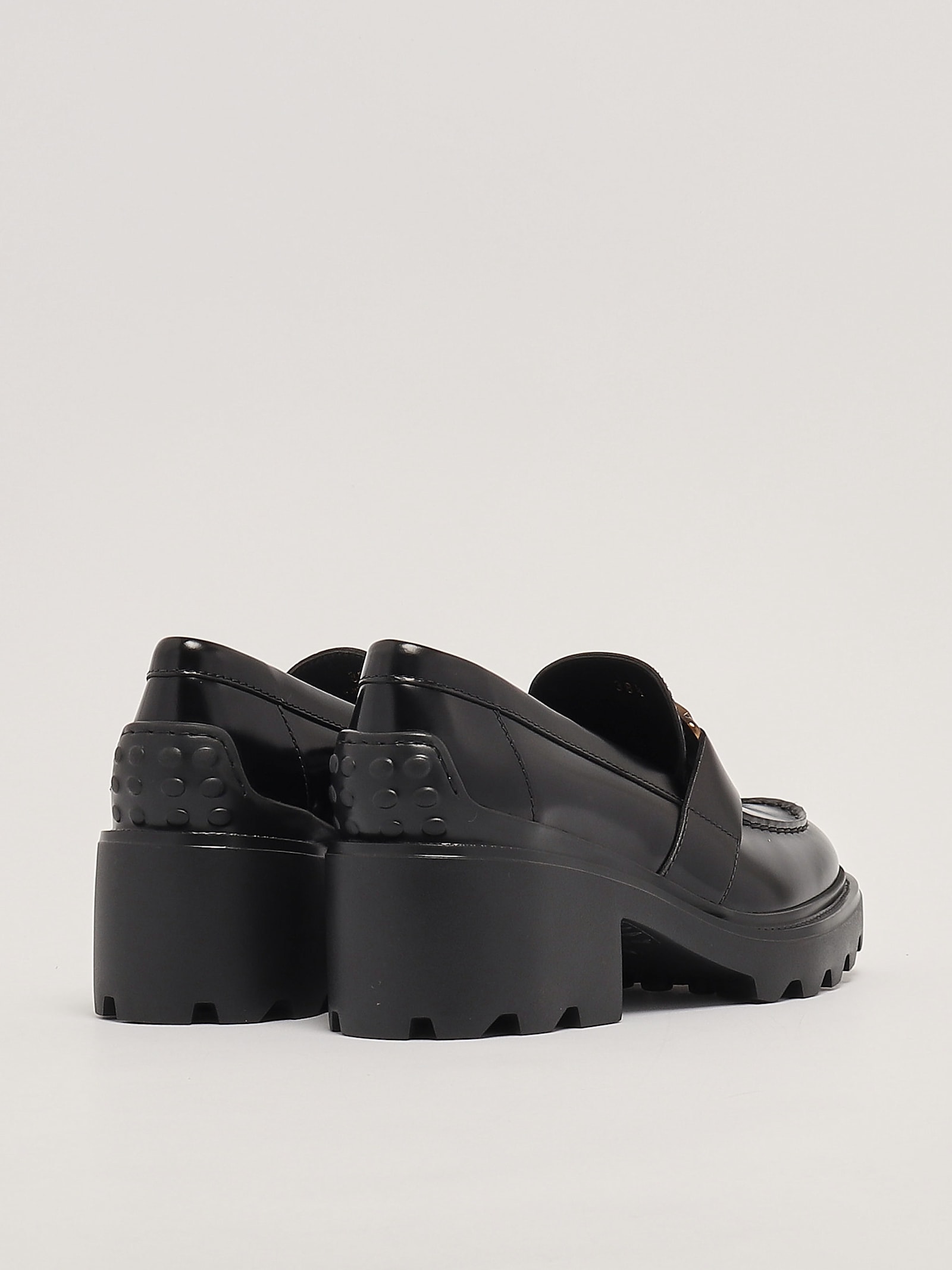 Shop Tod's Gomma Carro T60 Mocassino Loafers In Nero