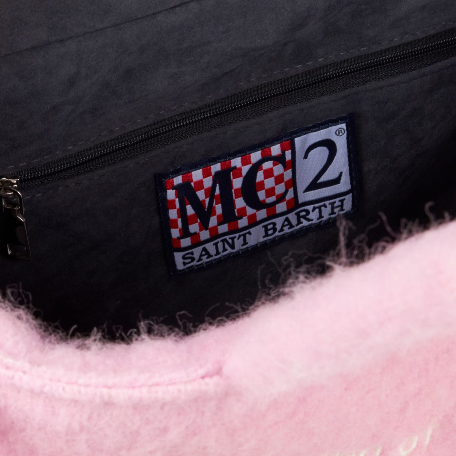 Shop Mc2 Saint Barth Colette Blanket Pink Handbag