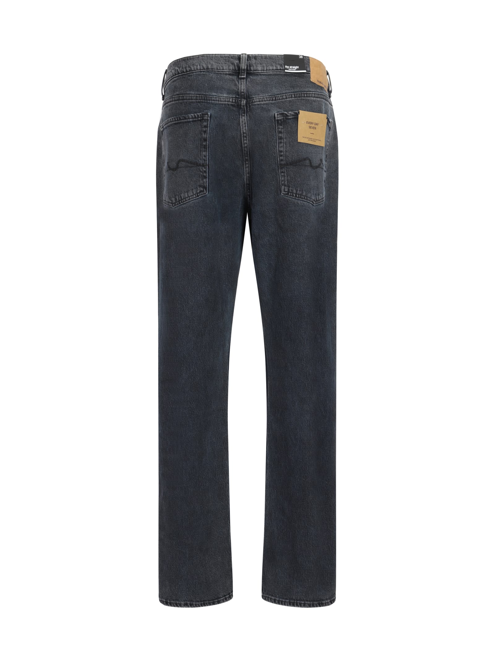 Shop 7 For All Mankind Jeans In Dark Blue