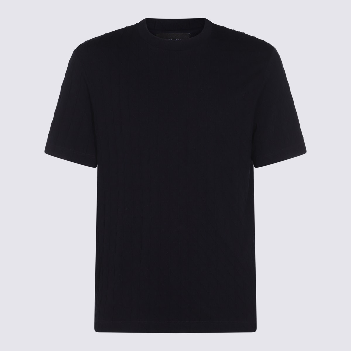 Navy Blue Viscose Blend T-shirt