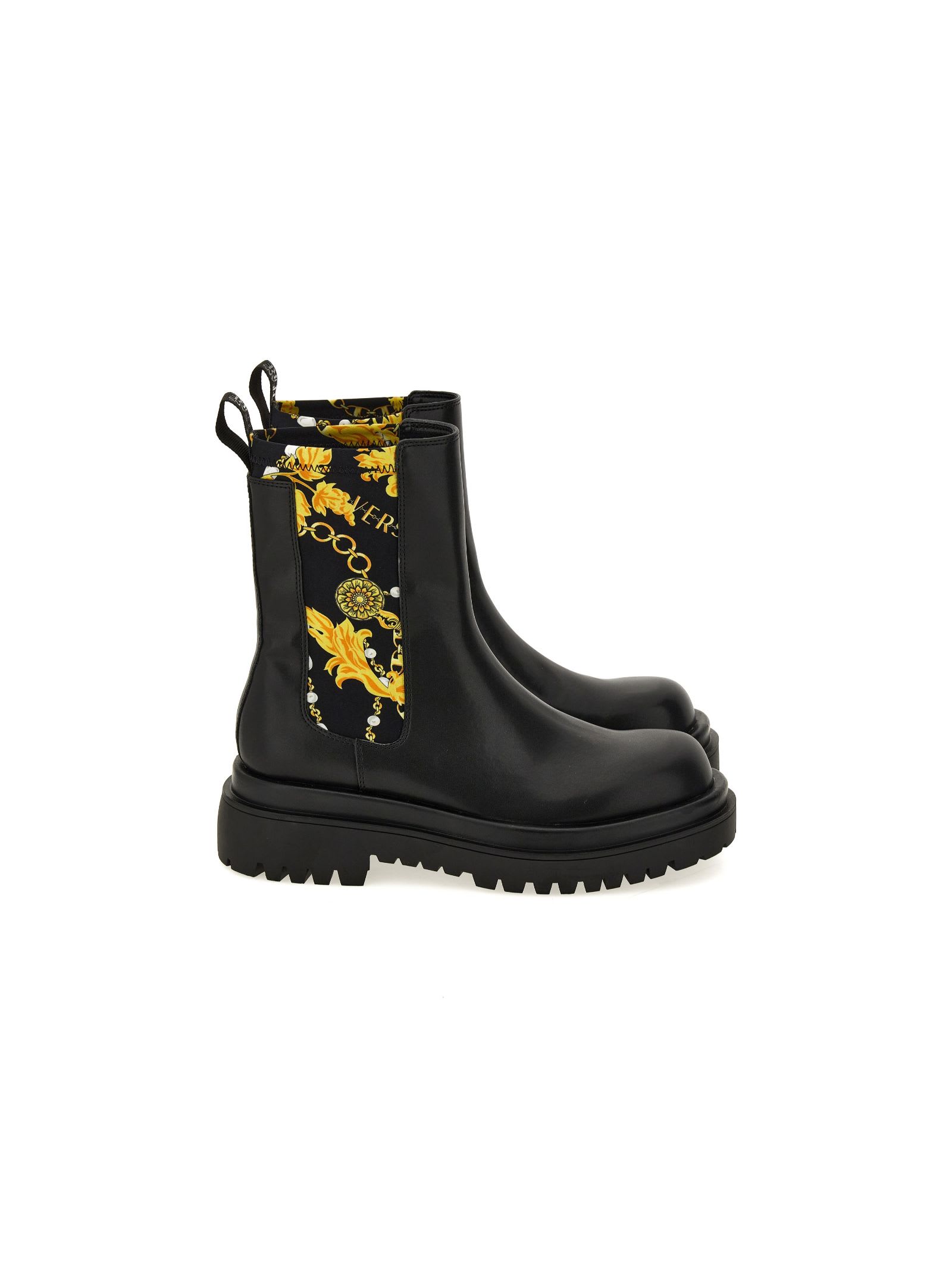 Shop Versace Jeans Couture Black Ankle Boots