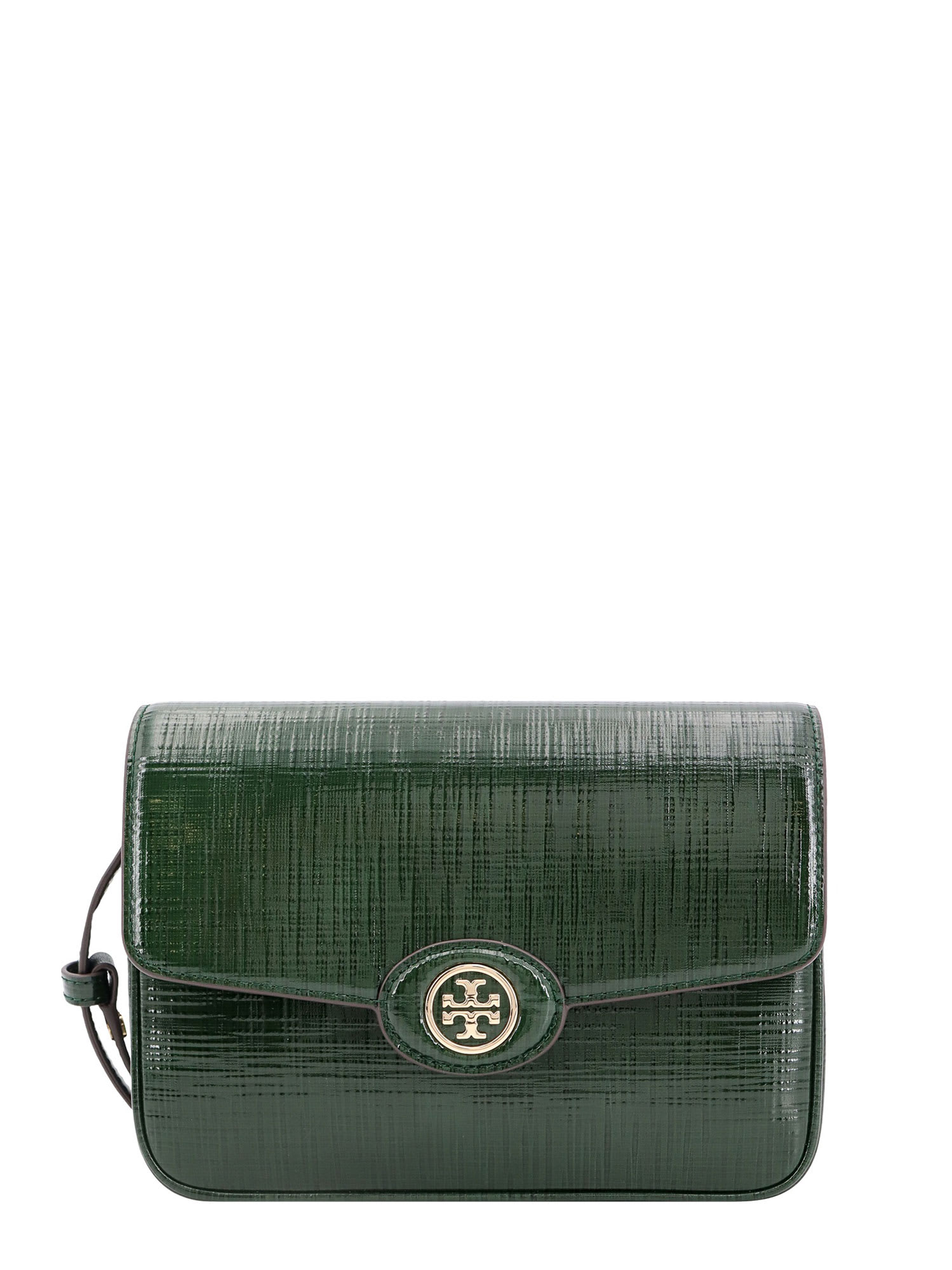 Shop Tory Burch Robinson Shoulder Bag In Green