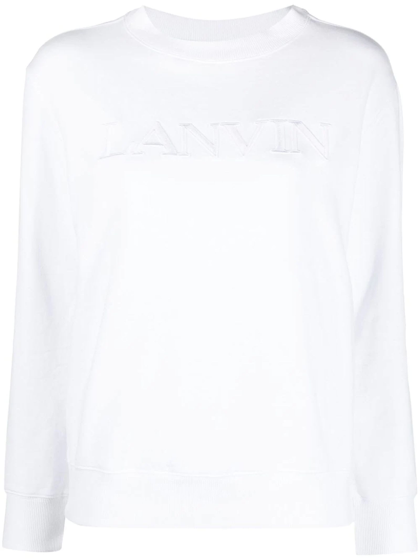 Lanvin White Cotton Sweatshirt