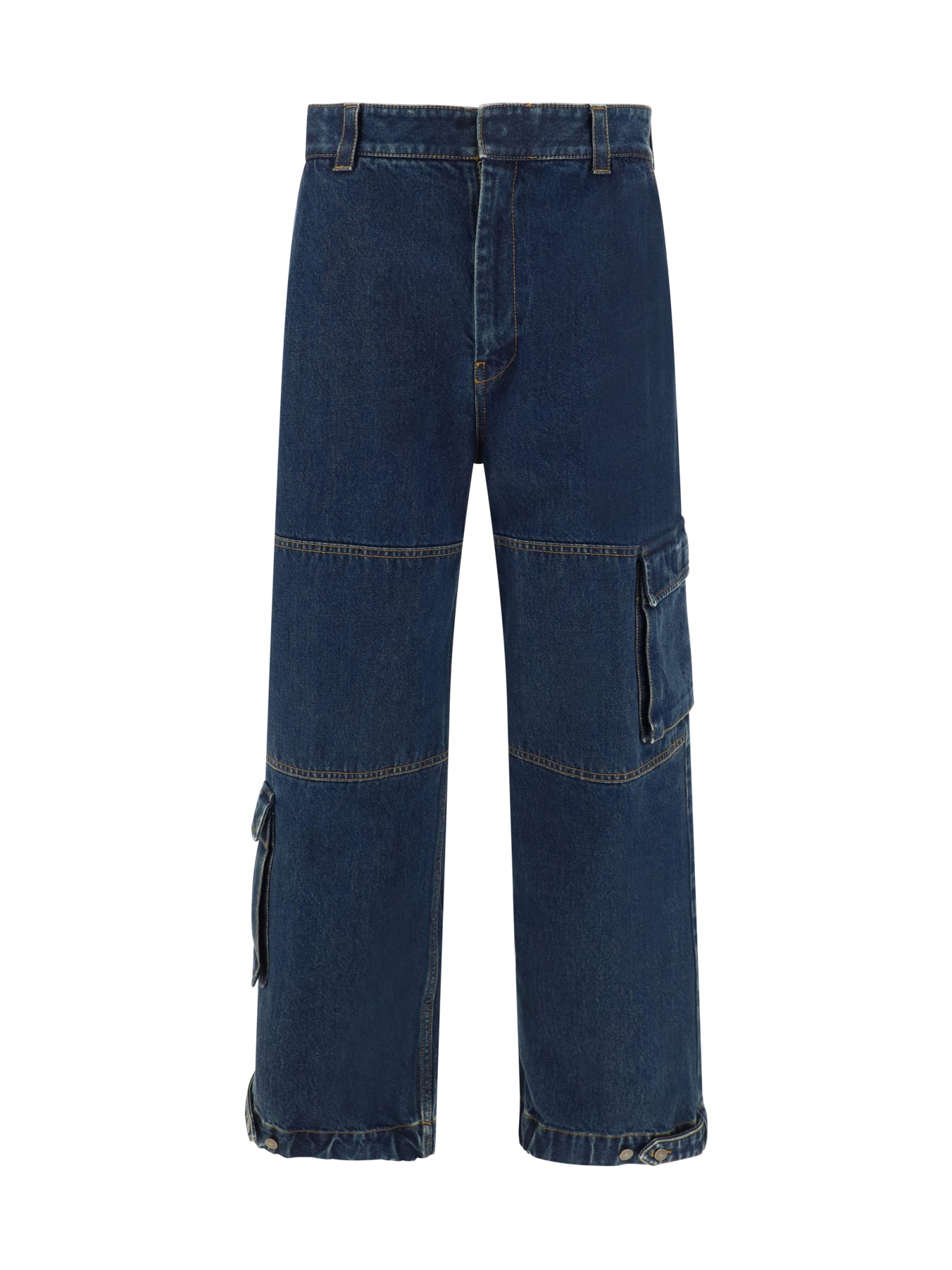 Shop Gucci Jeans In Blue Mix